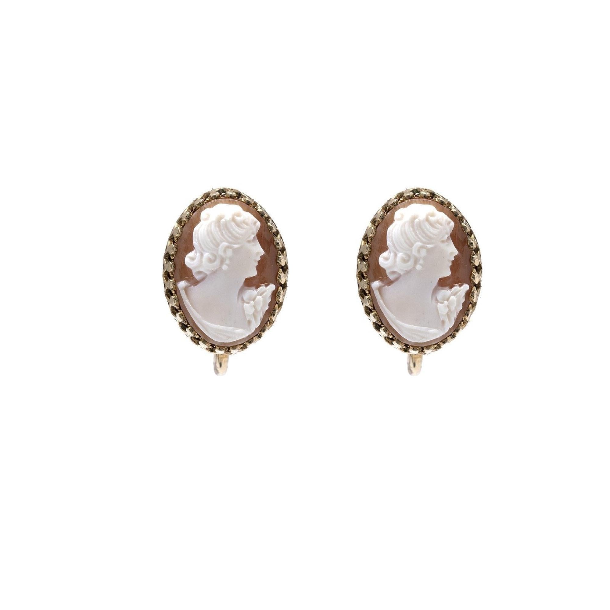 Antique Cameo Earrings