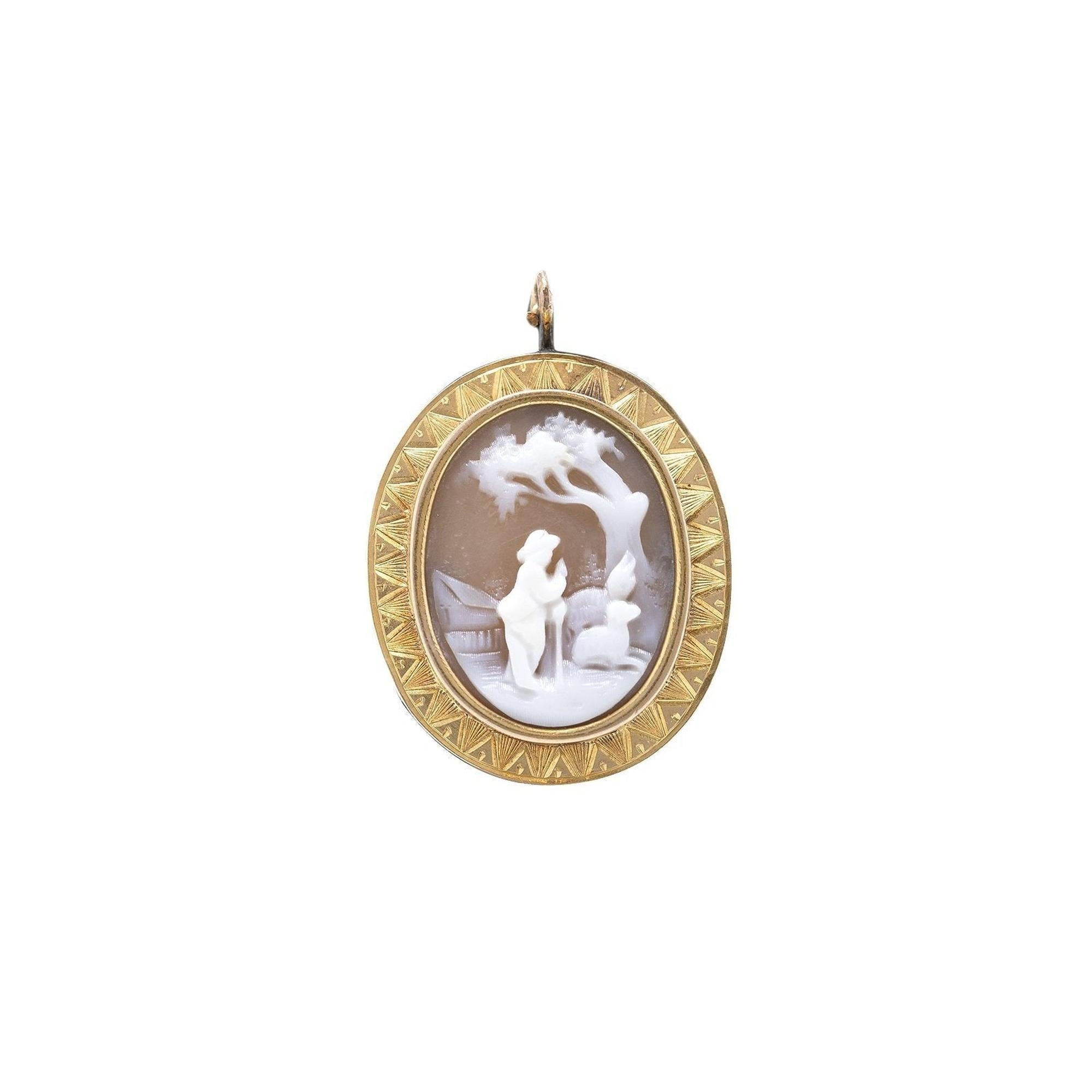 Antique Cameo Pendant