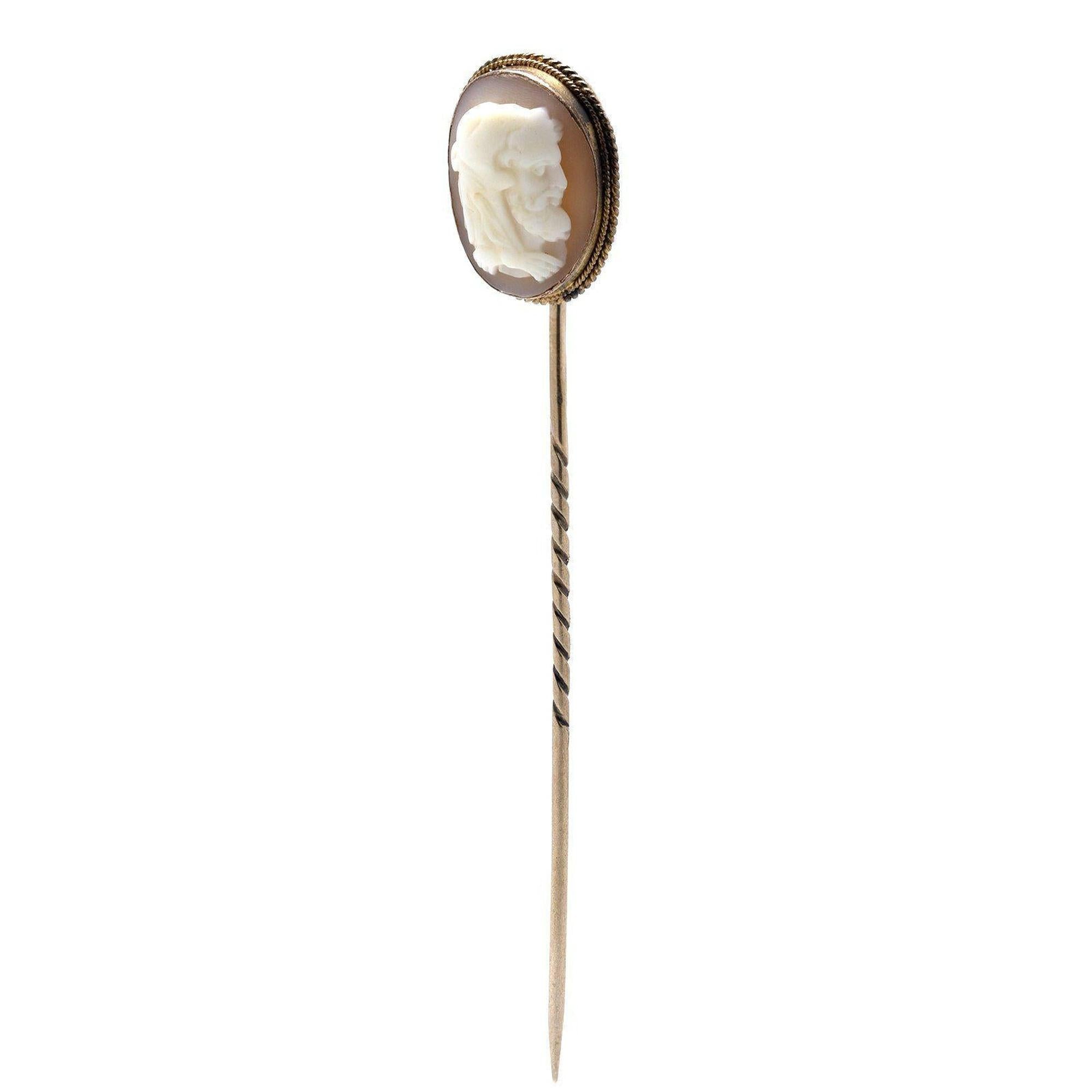 Antique Cameo Stick Pin