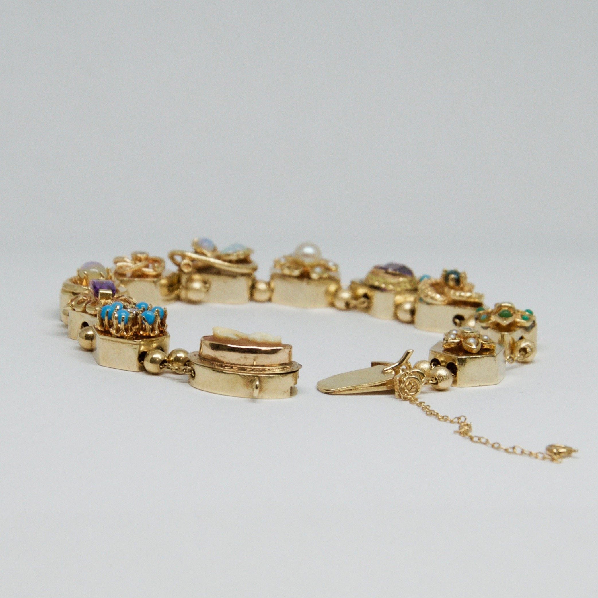 Antique Coloured Stone Bracelet