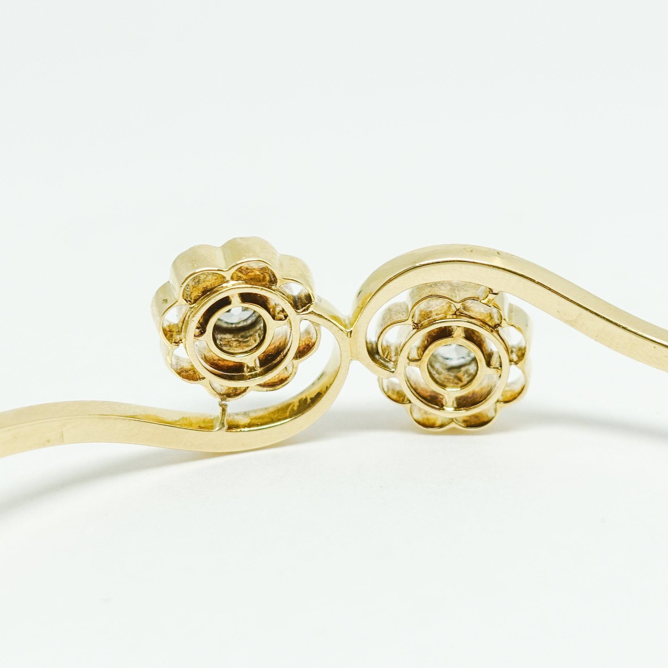 Antique Diamond Bangle Bracelet