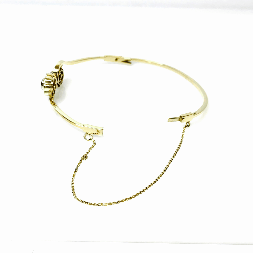Antique Diamond Bangle Bracelet