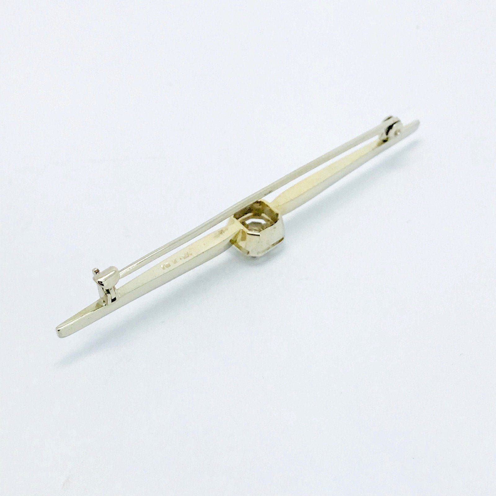Antique Diamond Bar Brooch