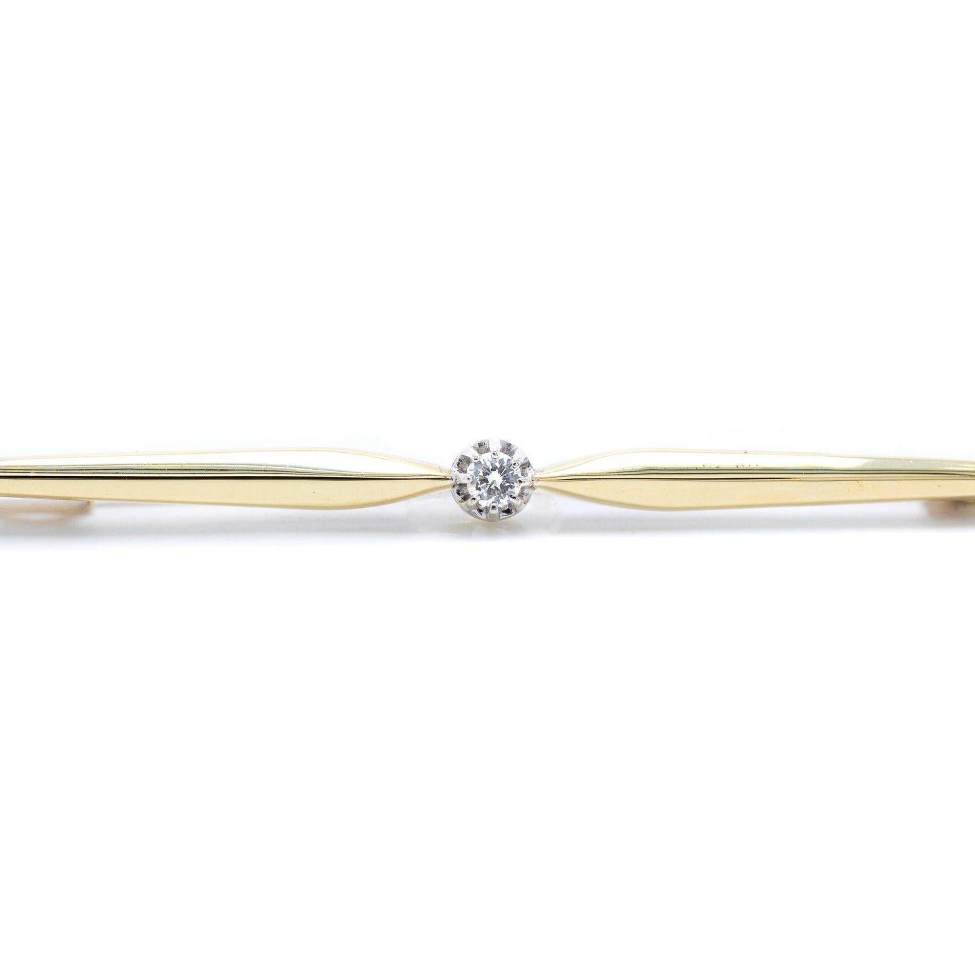 Antique Diamond Bar Brooch