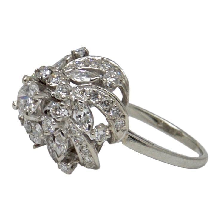 Antique Diamond Cluster Ring