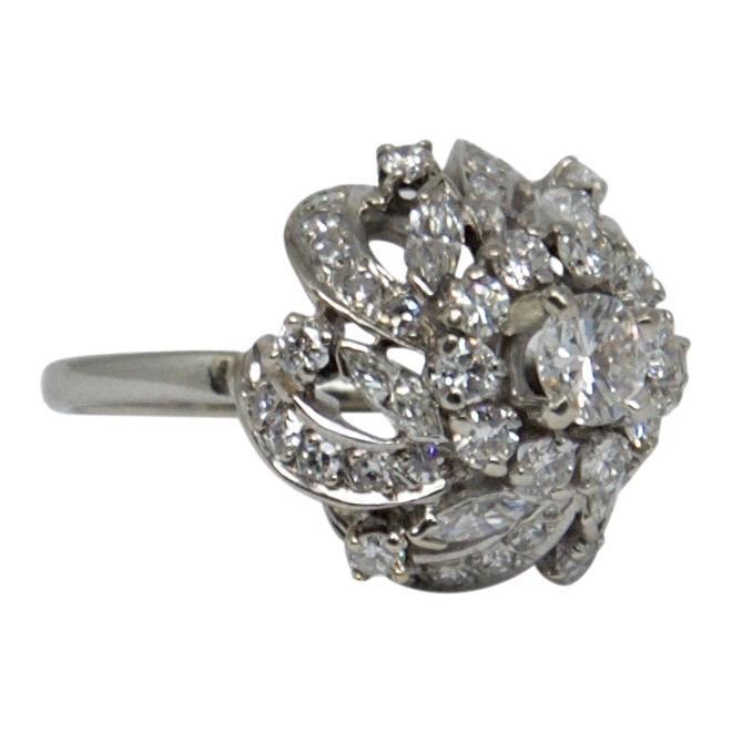 Antique Diamond Cluster Ring