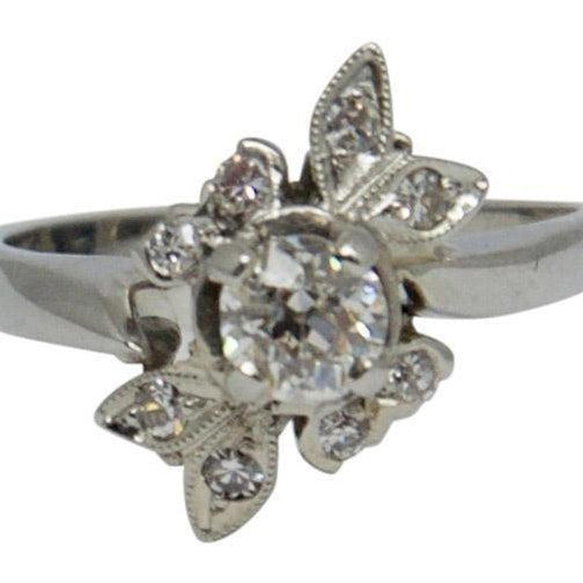 Antique Diamond Cluster Ring