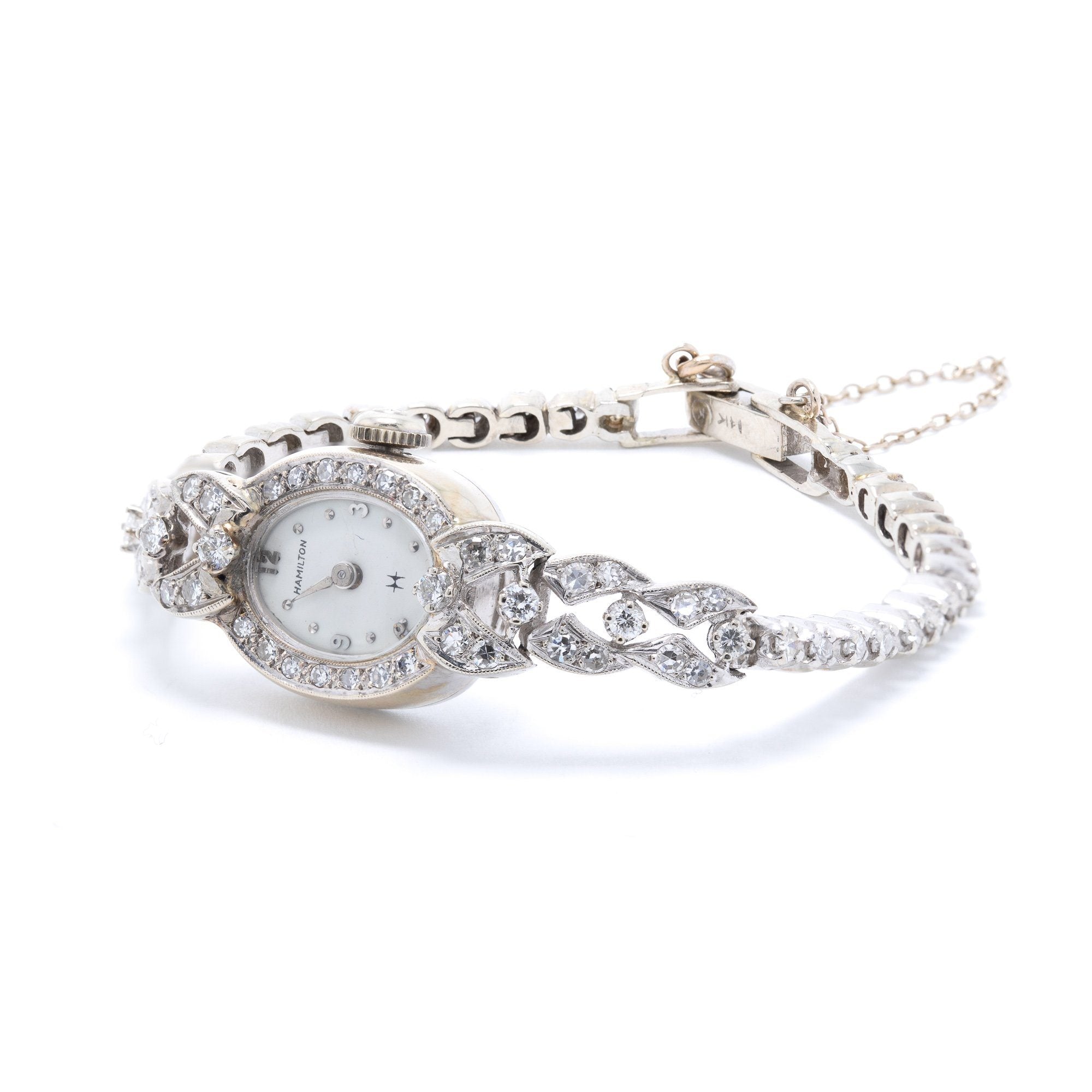 Antique Diamond Hamilton Watch