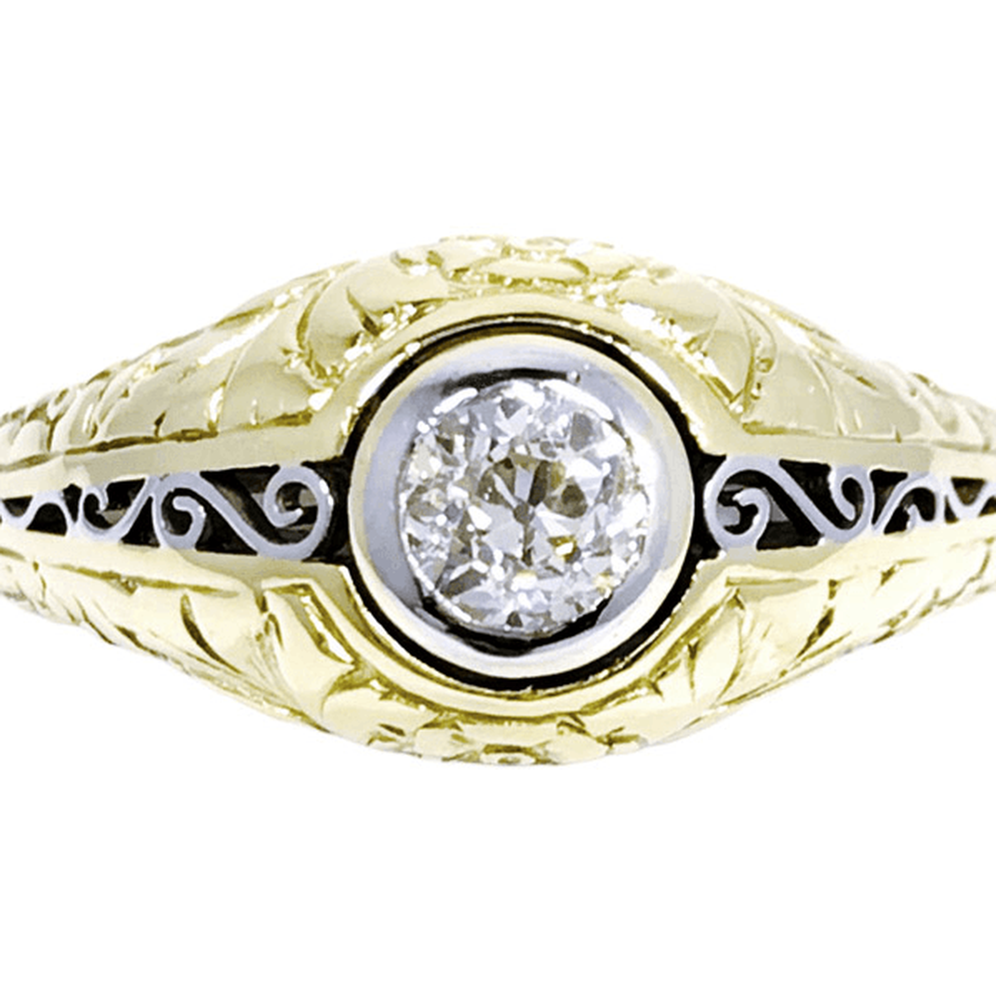 Antique Diamond Solitaire Ring
