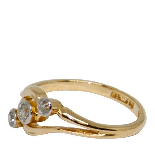 Antique Diamond Trio Ring