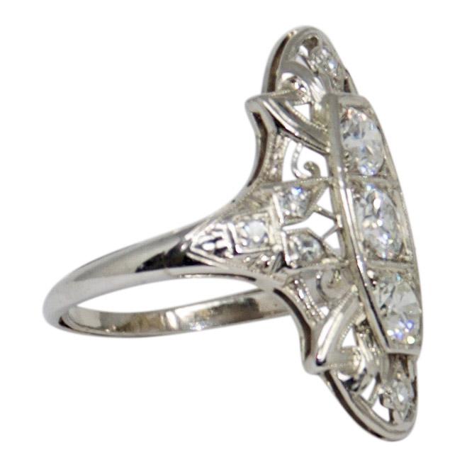 Antique Filigree Diamond Ring