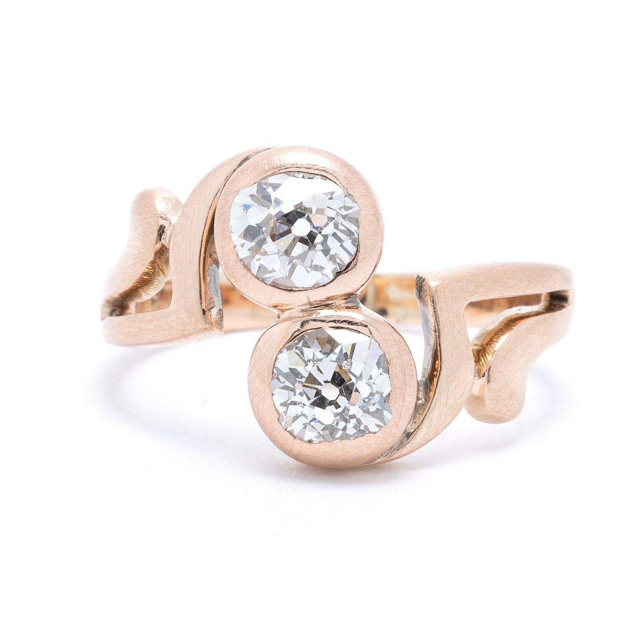 Antique Moi et Toi Diamond Ring