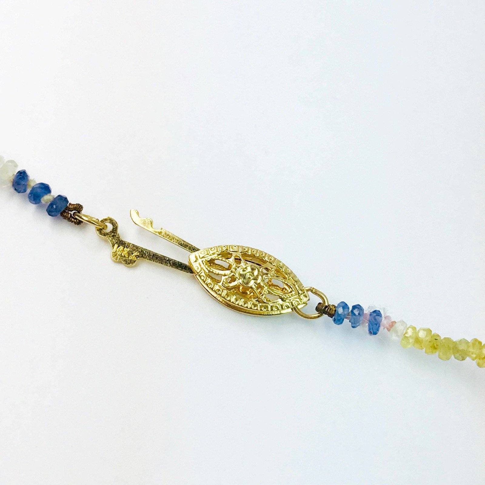 Antique Multi-Color Sapphire Necklace