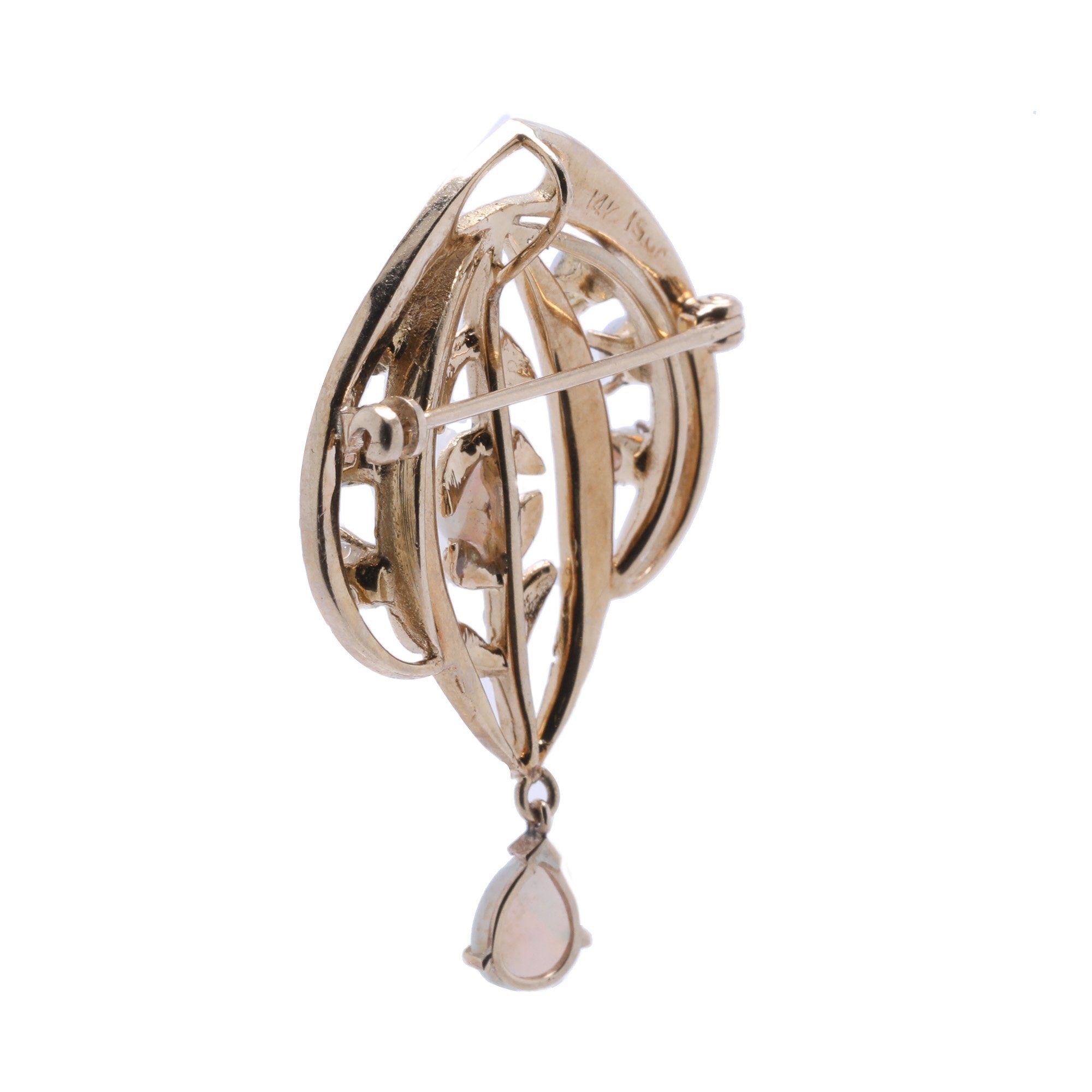 Antique Opal & Seed Pearl Brooch/Pendant