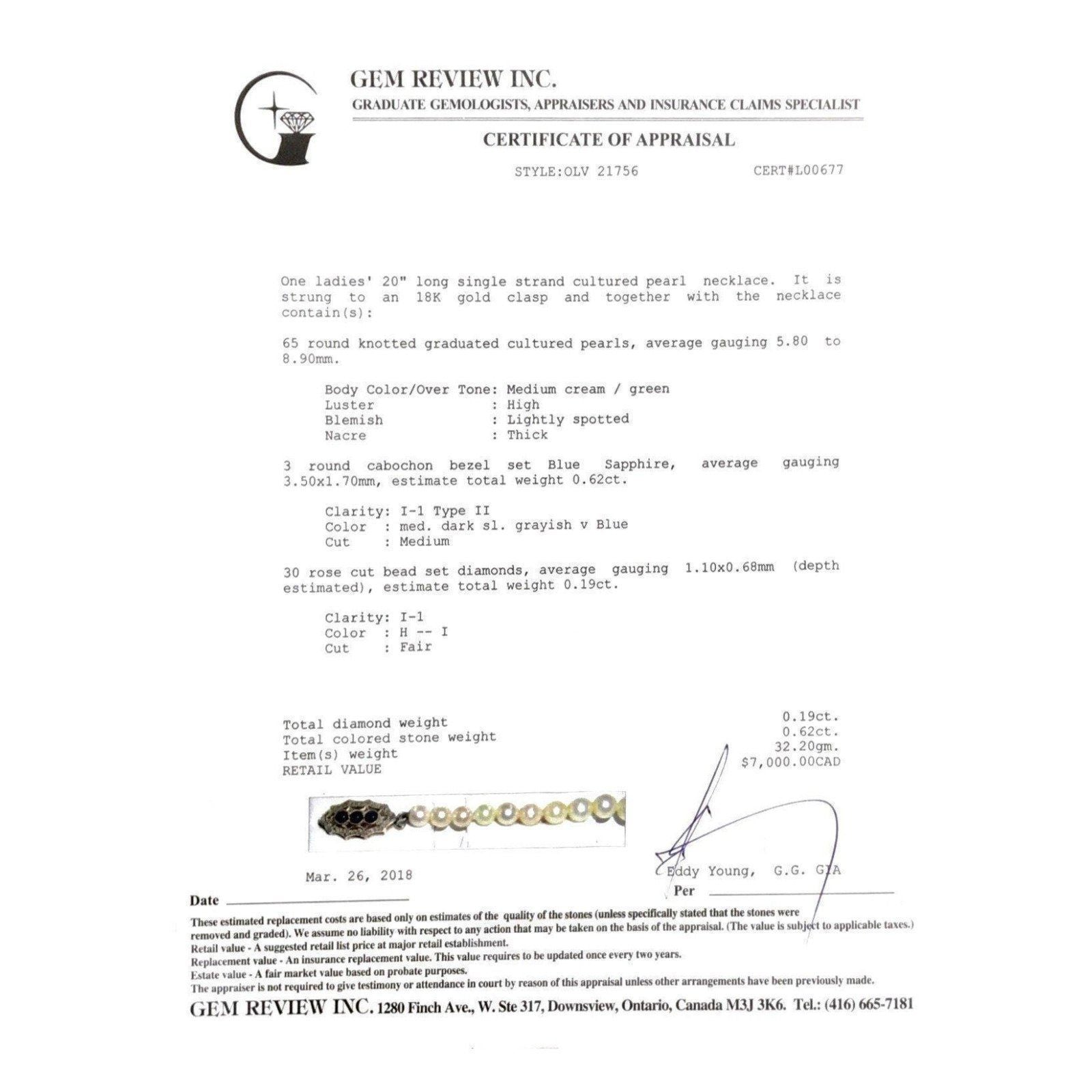 Antique Pearl Necklace