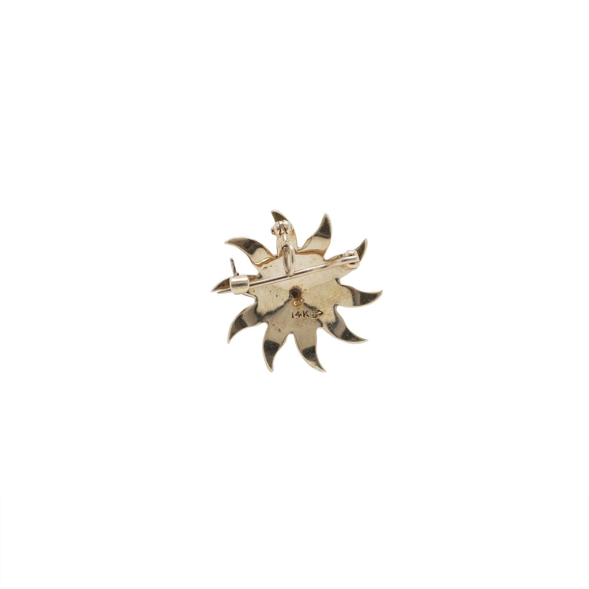 Antique Pearl Starburst Brooch/Pendant