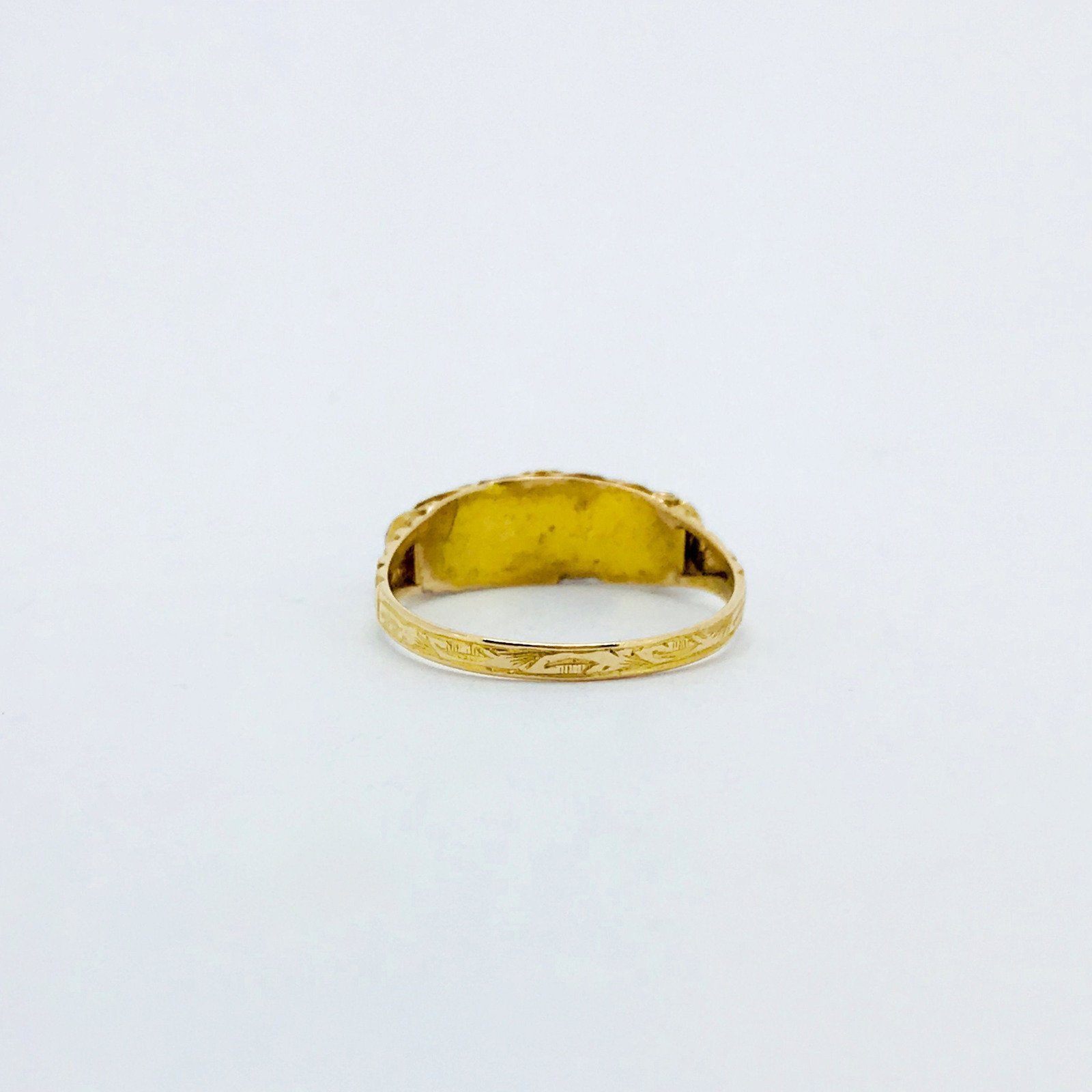 Antique Rhodolite Garnet and Seed Pearl Ring