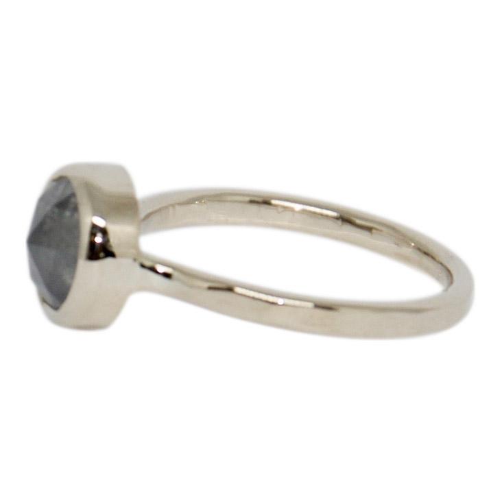 Antique Rose Cut Diamond Solitaire Ring