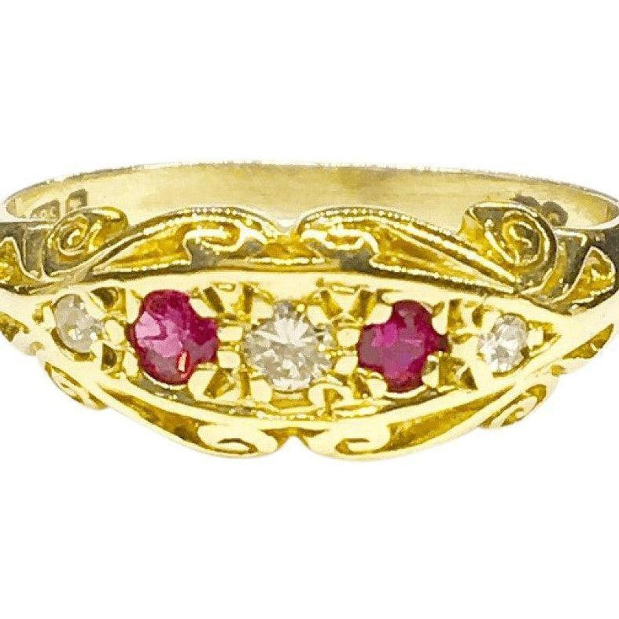 Antique Ruby and Diamond Ring