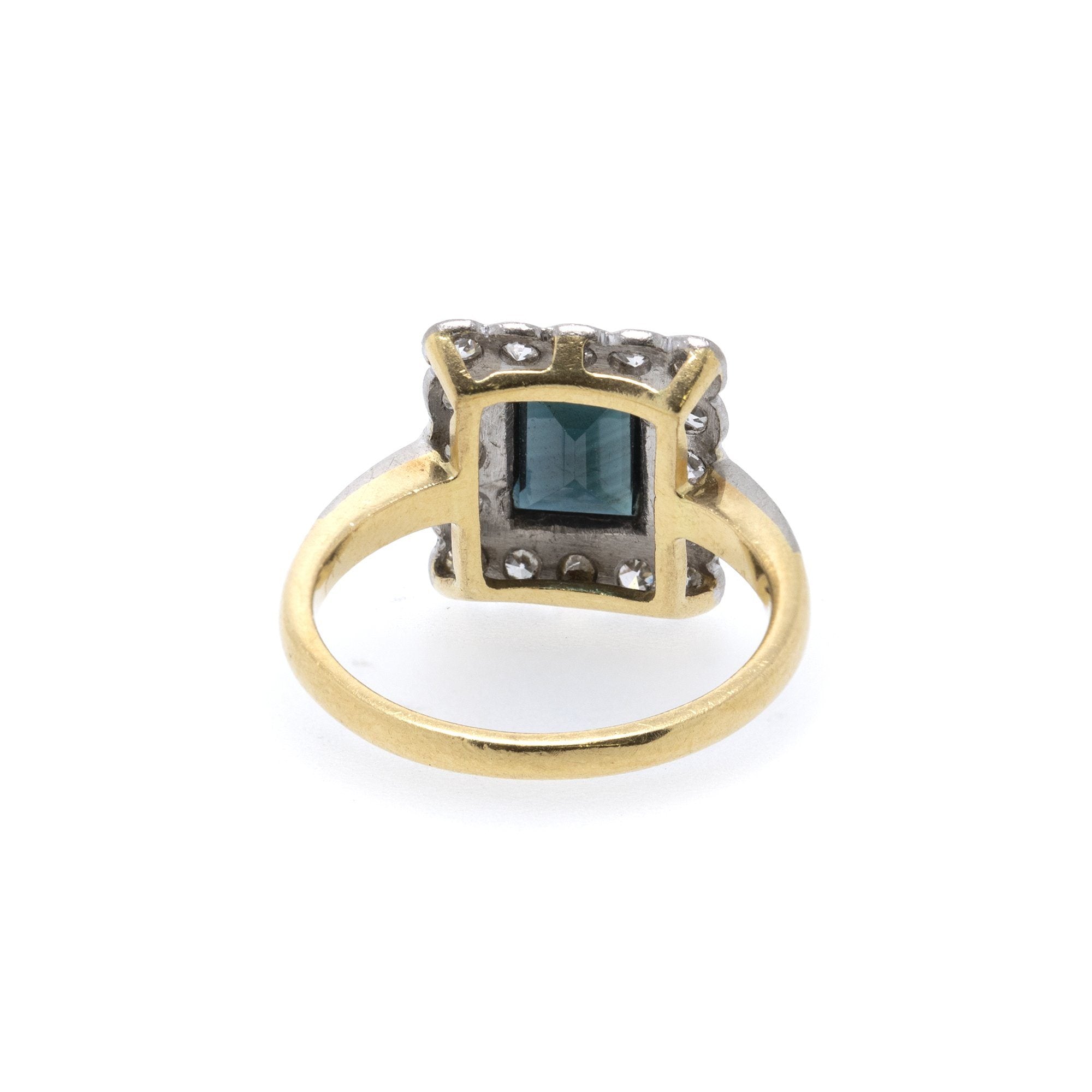 Antique Sapphire and Diamond Cocktail Ring