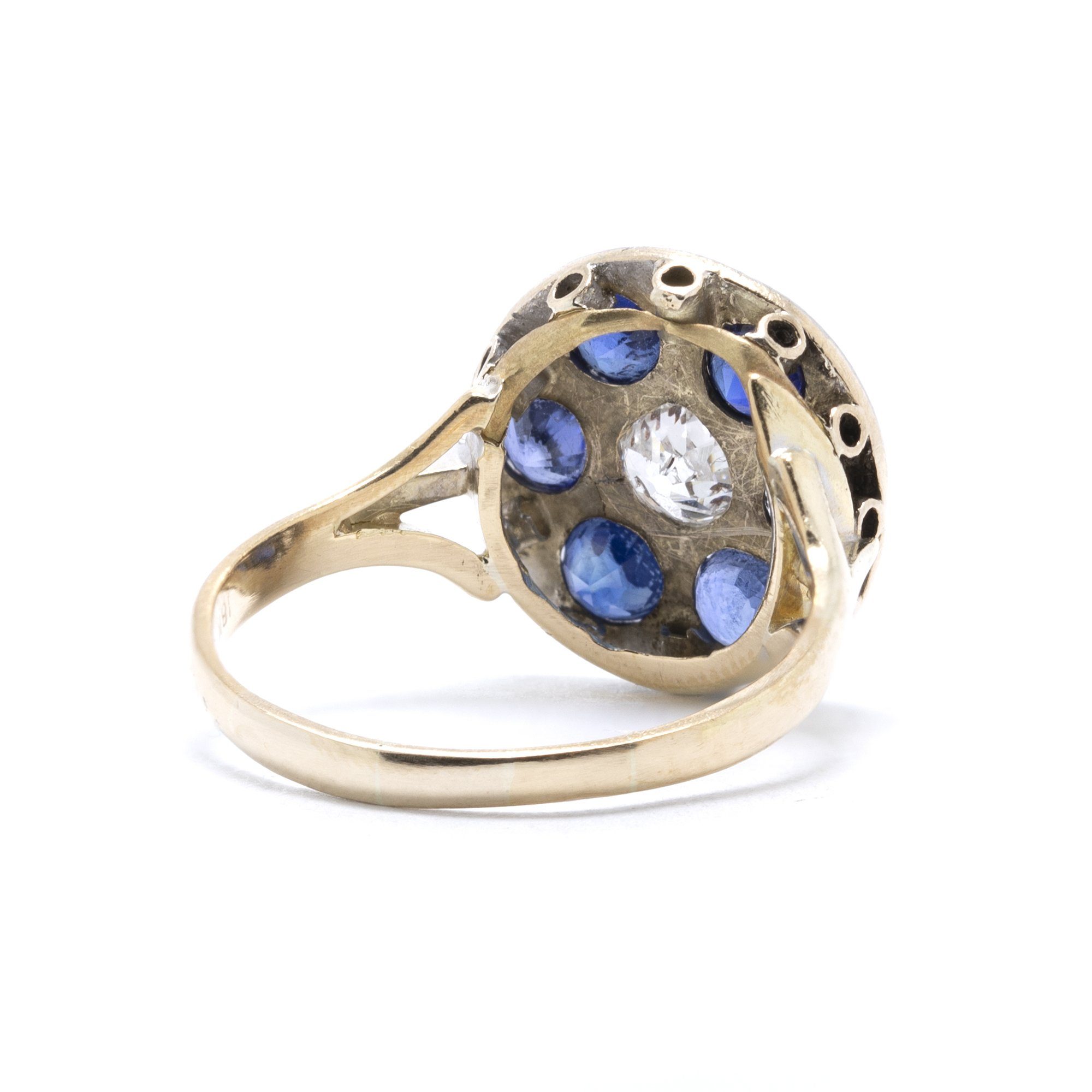 Antique Sapphire and Diamond Ring