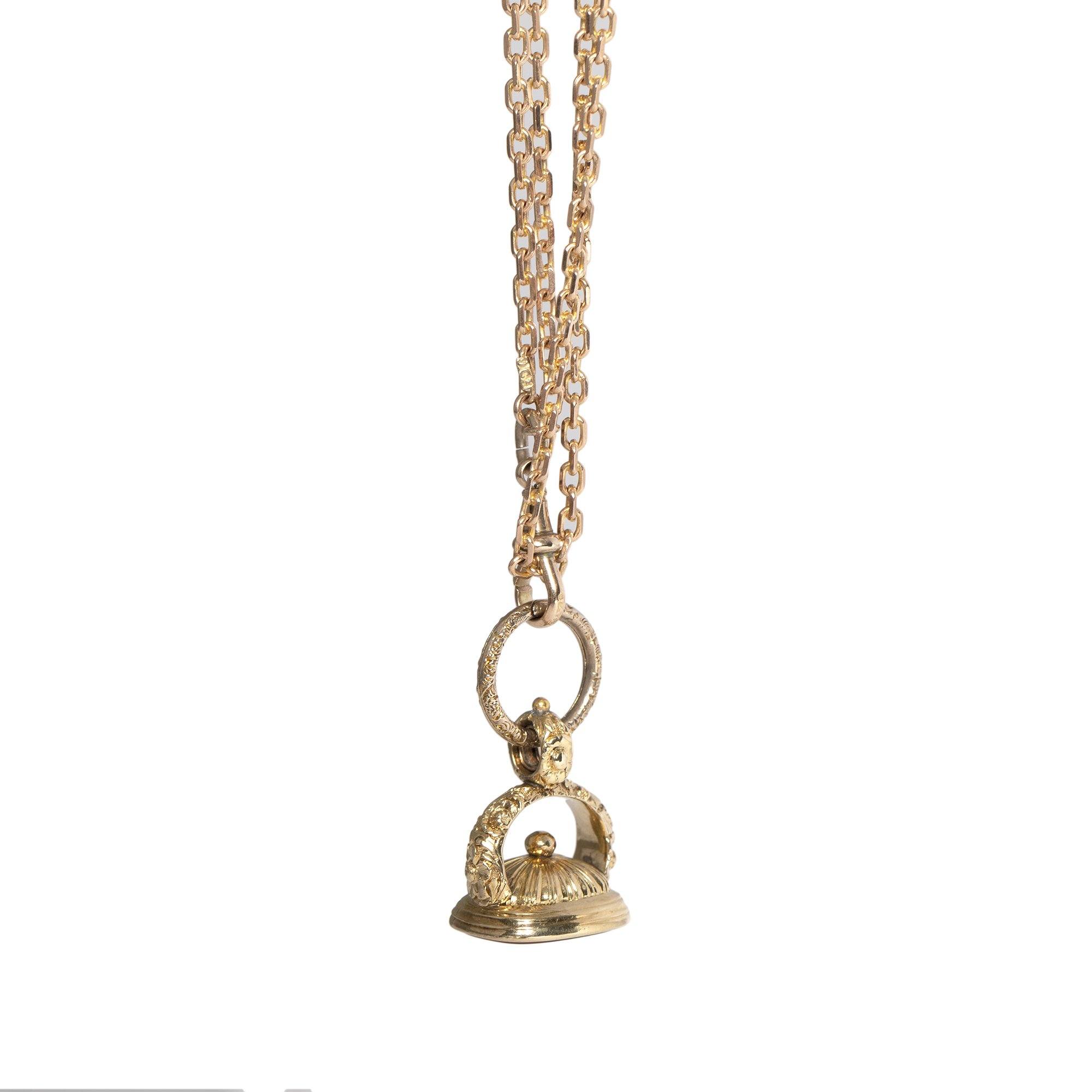 Antique Sard Pendant Necklace