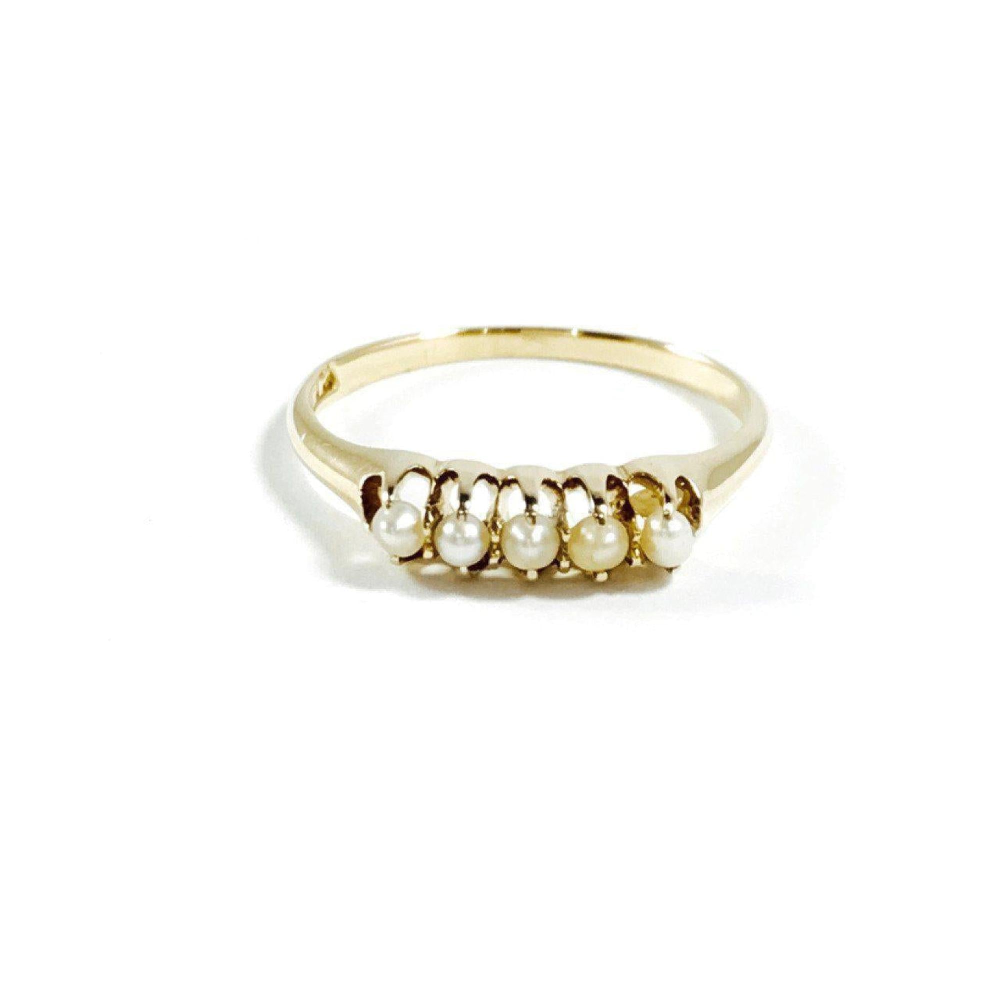 Antique Seed Pearl Ring
