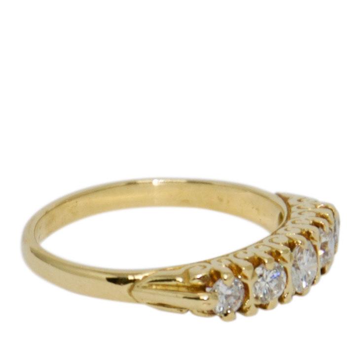 Antique Single Row Diamond Band Ring