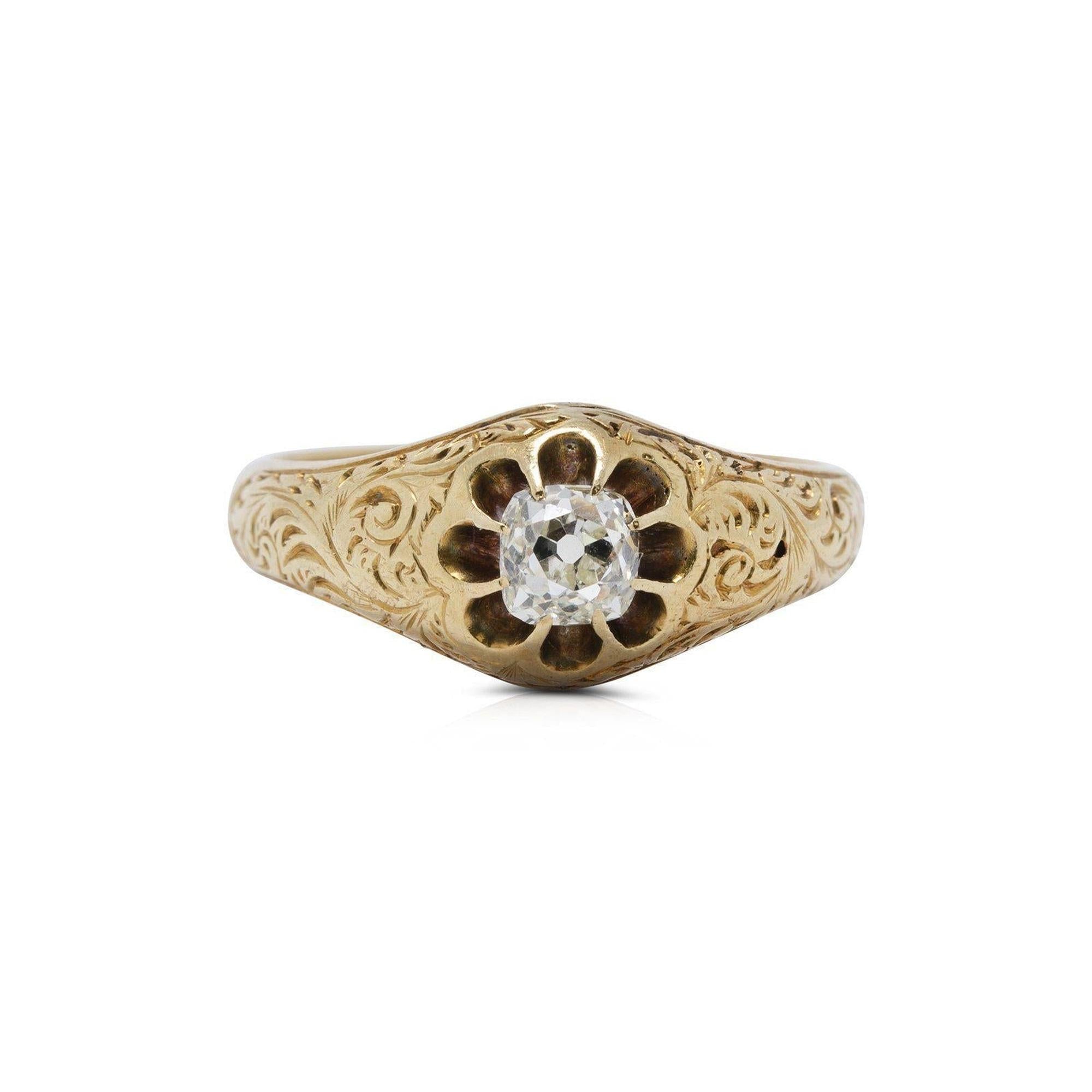 Antique Solitaire Diamond Ring