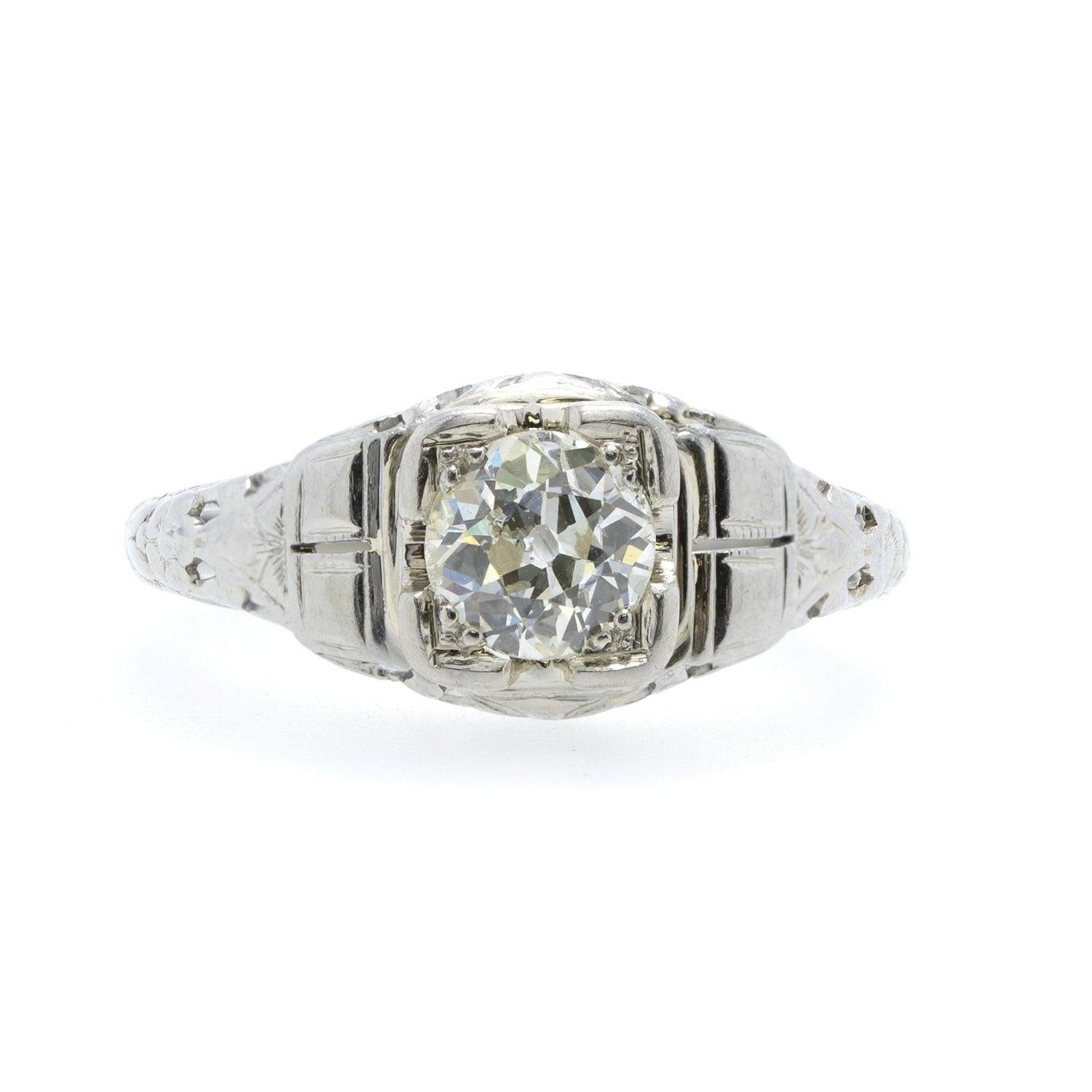 Antique Solitaire Diamond Ring