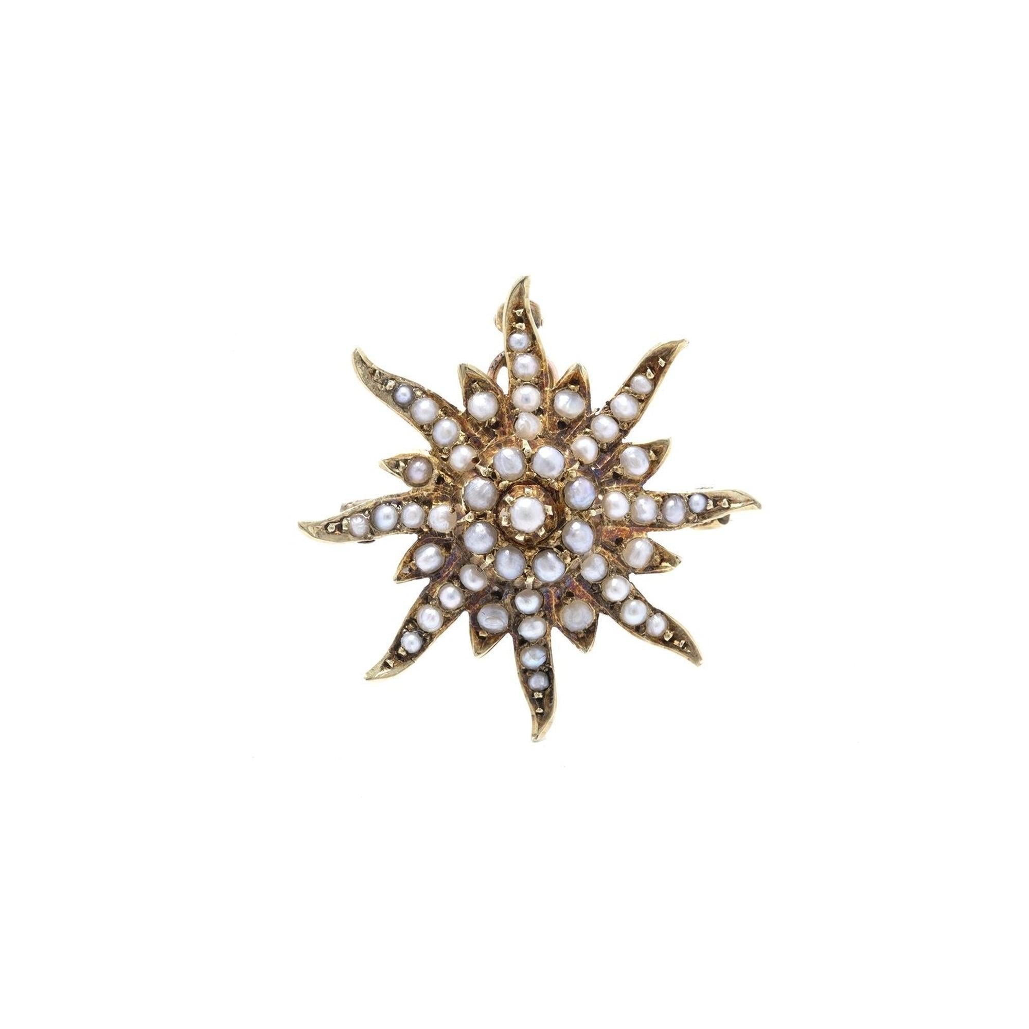 Antique Starburst Brooch/Pendant