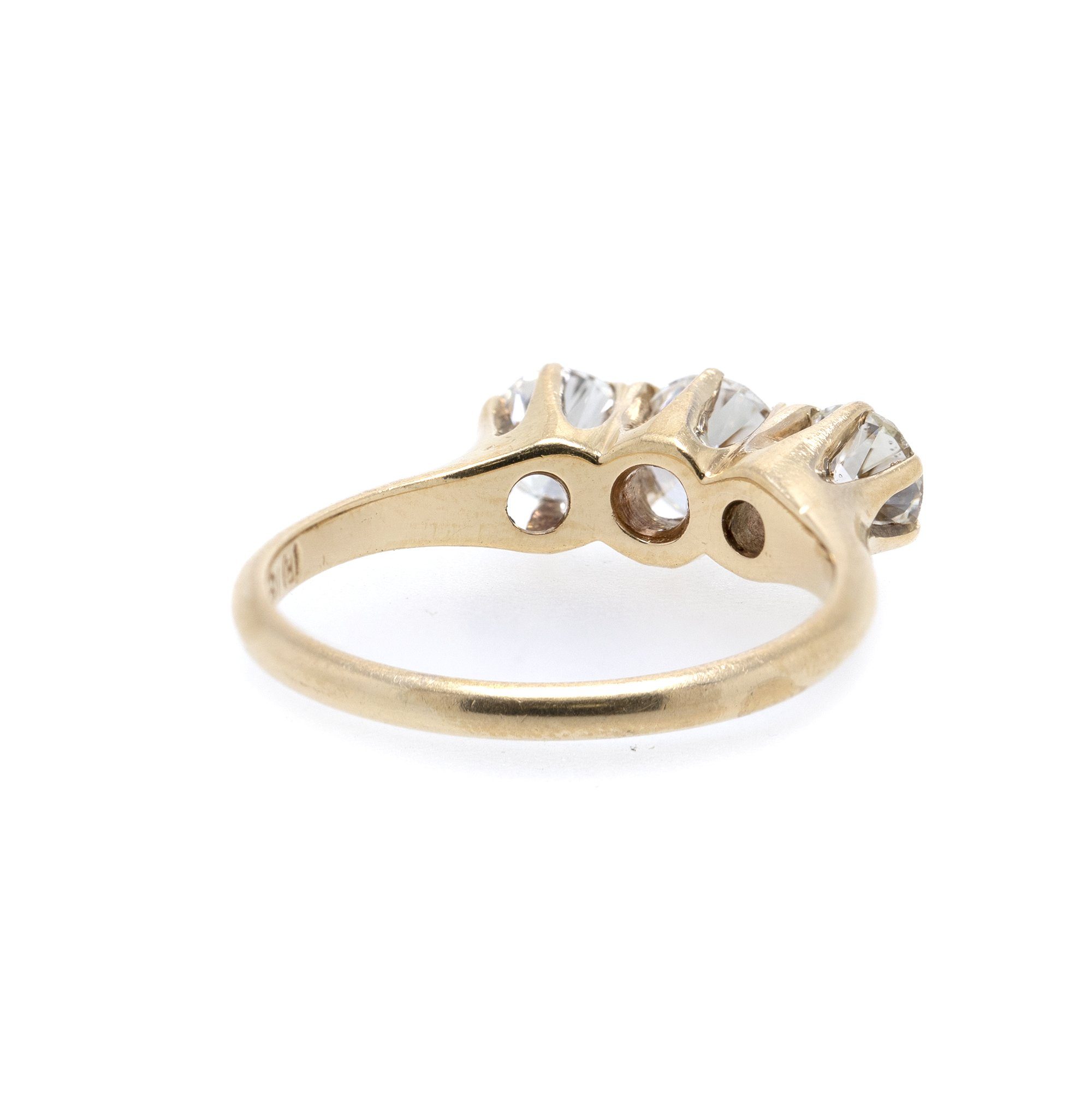 Antique Three Stone Diamond Ring