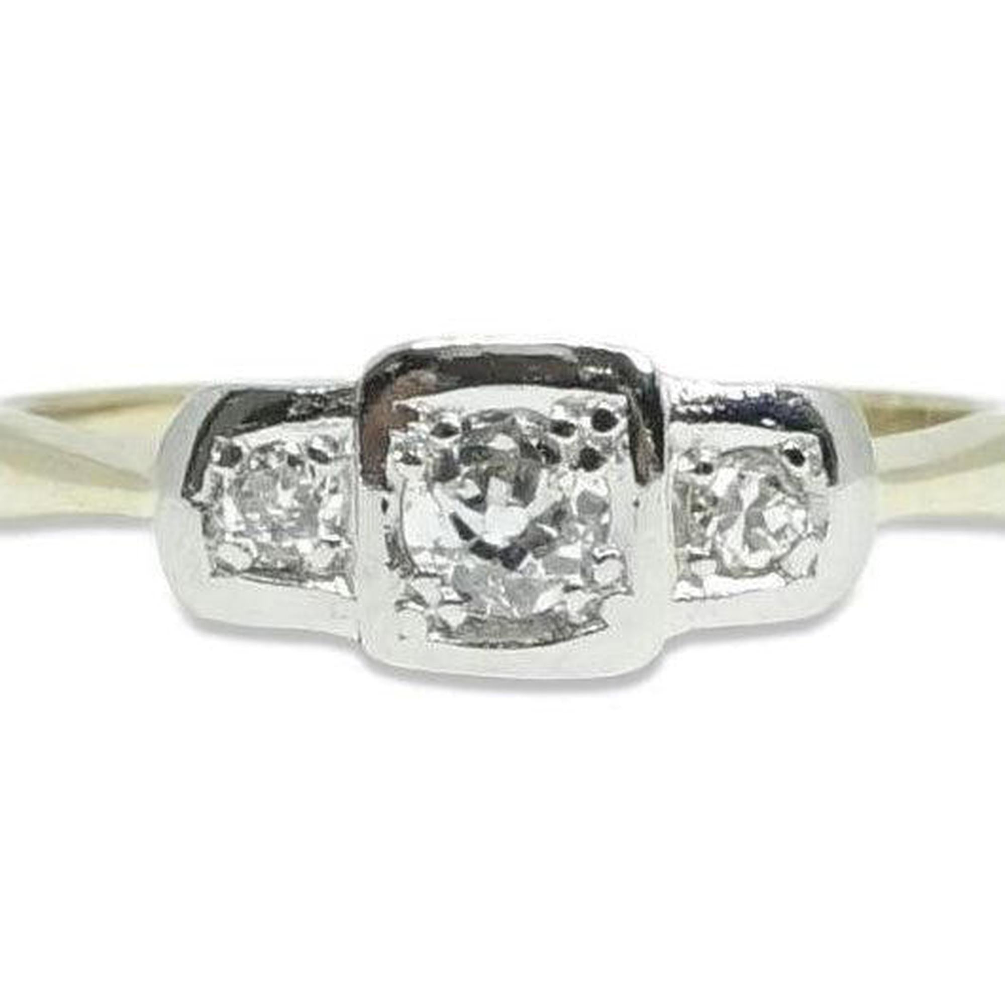 Antique Three Stone Diamond Ring