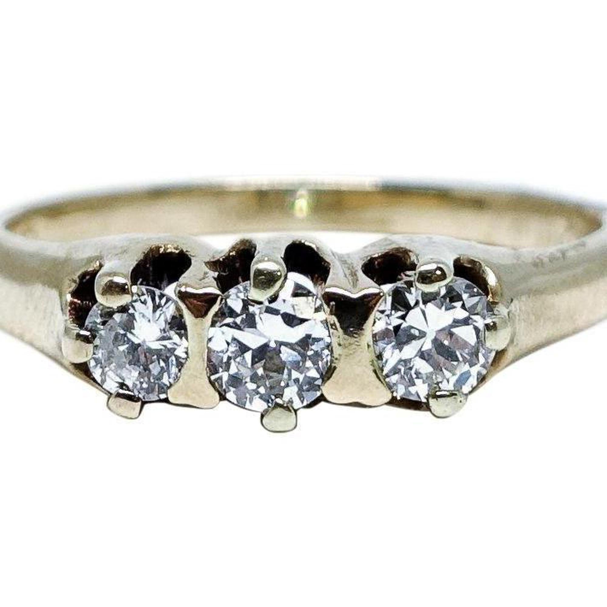 Antique Three Stone Diamond Ring