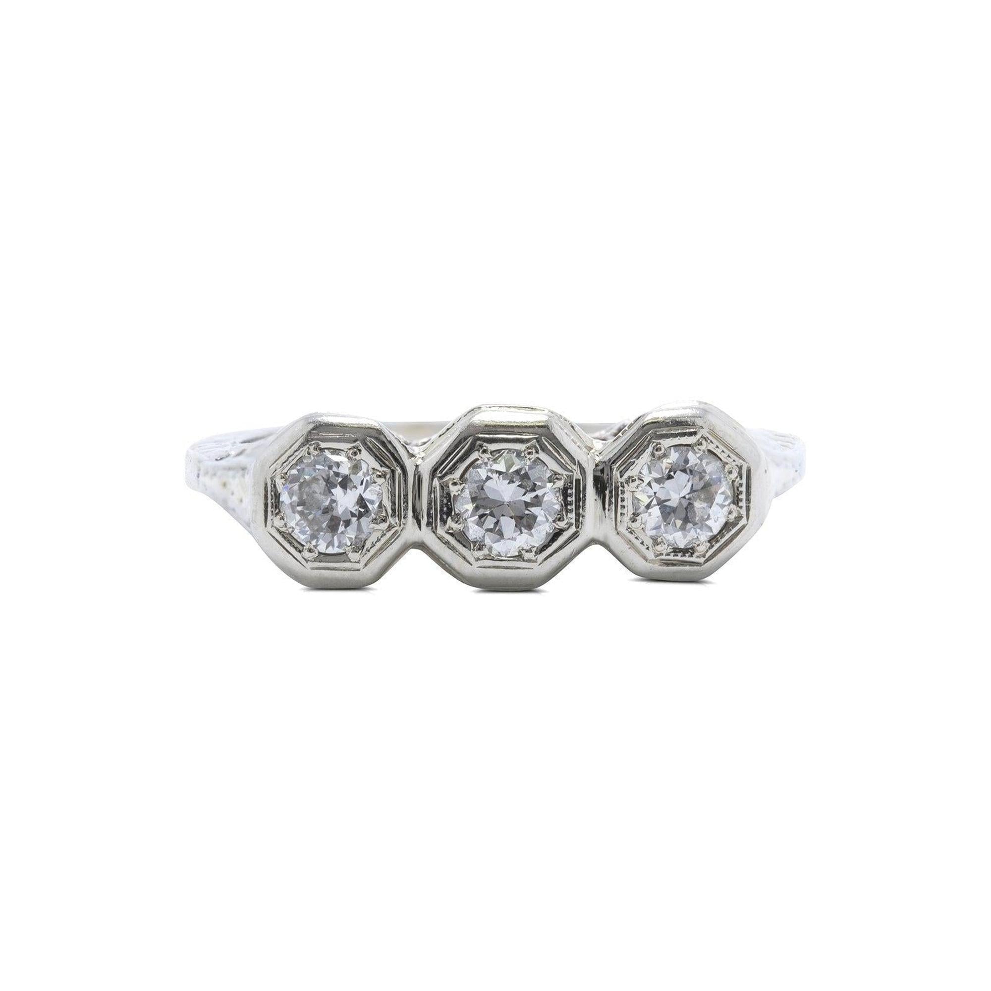 Antique Trio Diamond Ring