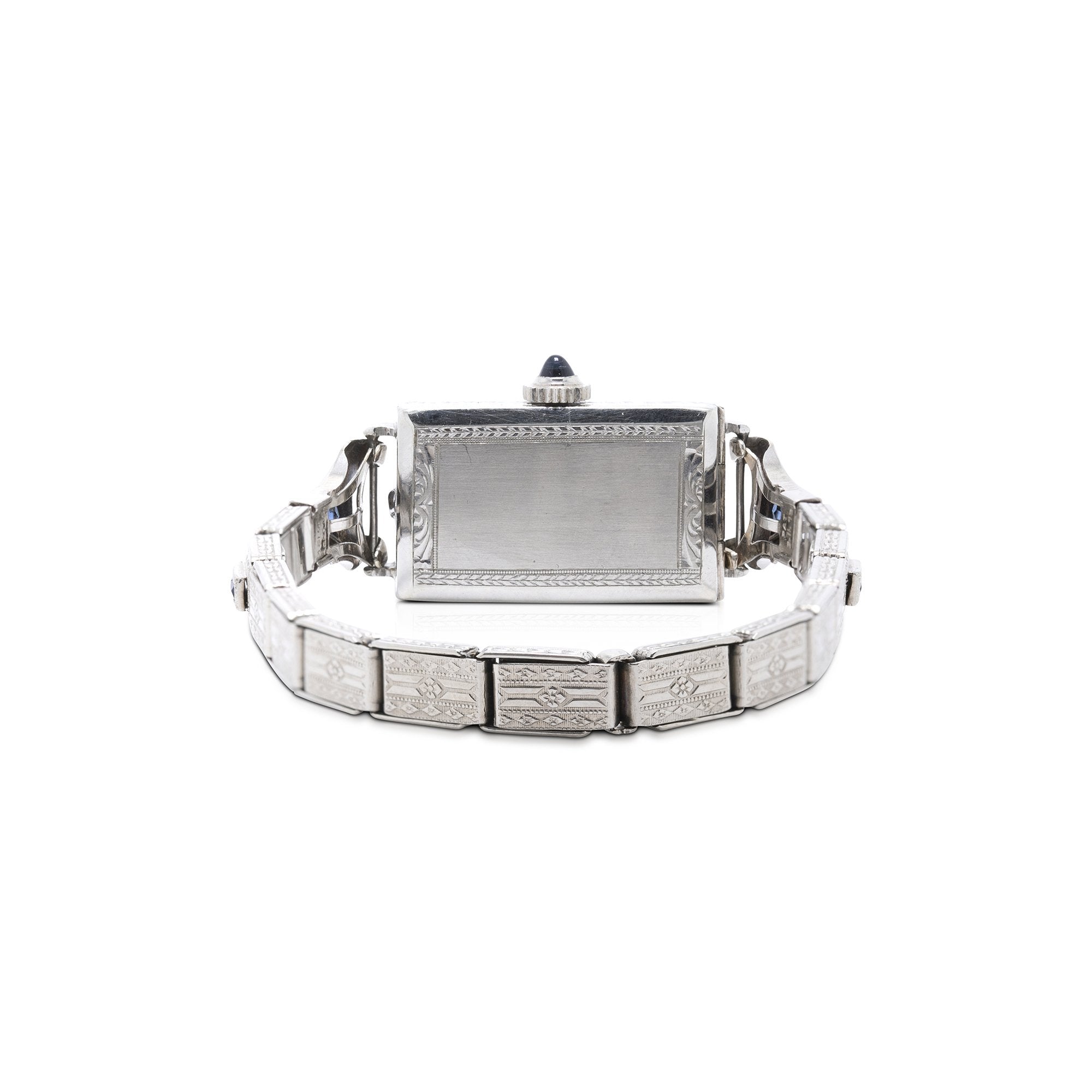 Antique White Gold & Diamond Gothic Watch