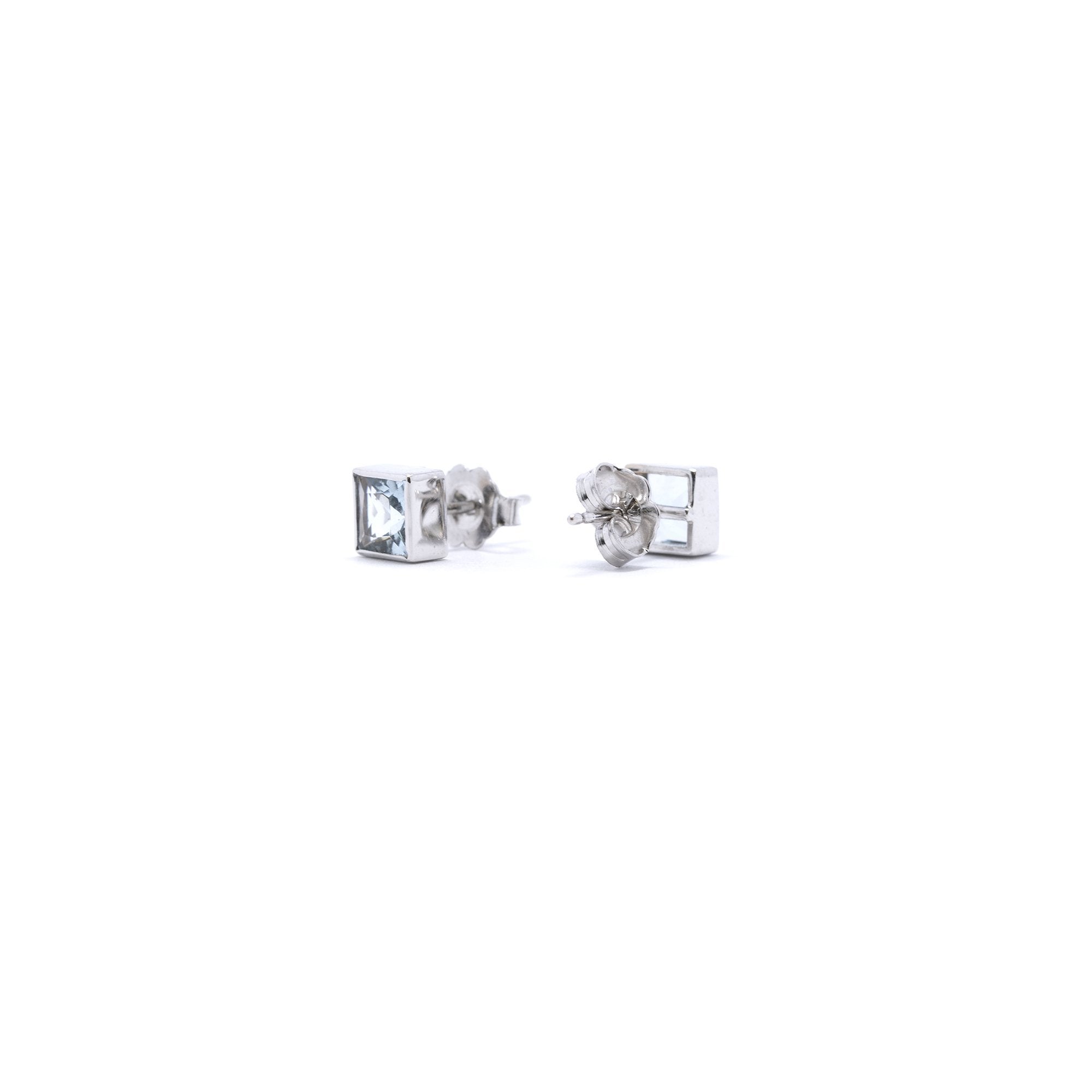 Aquamarine Stud Earrings