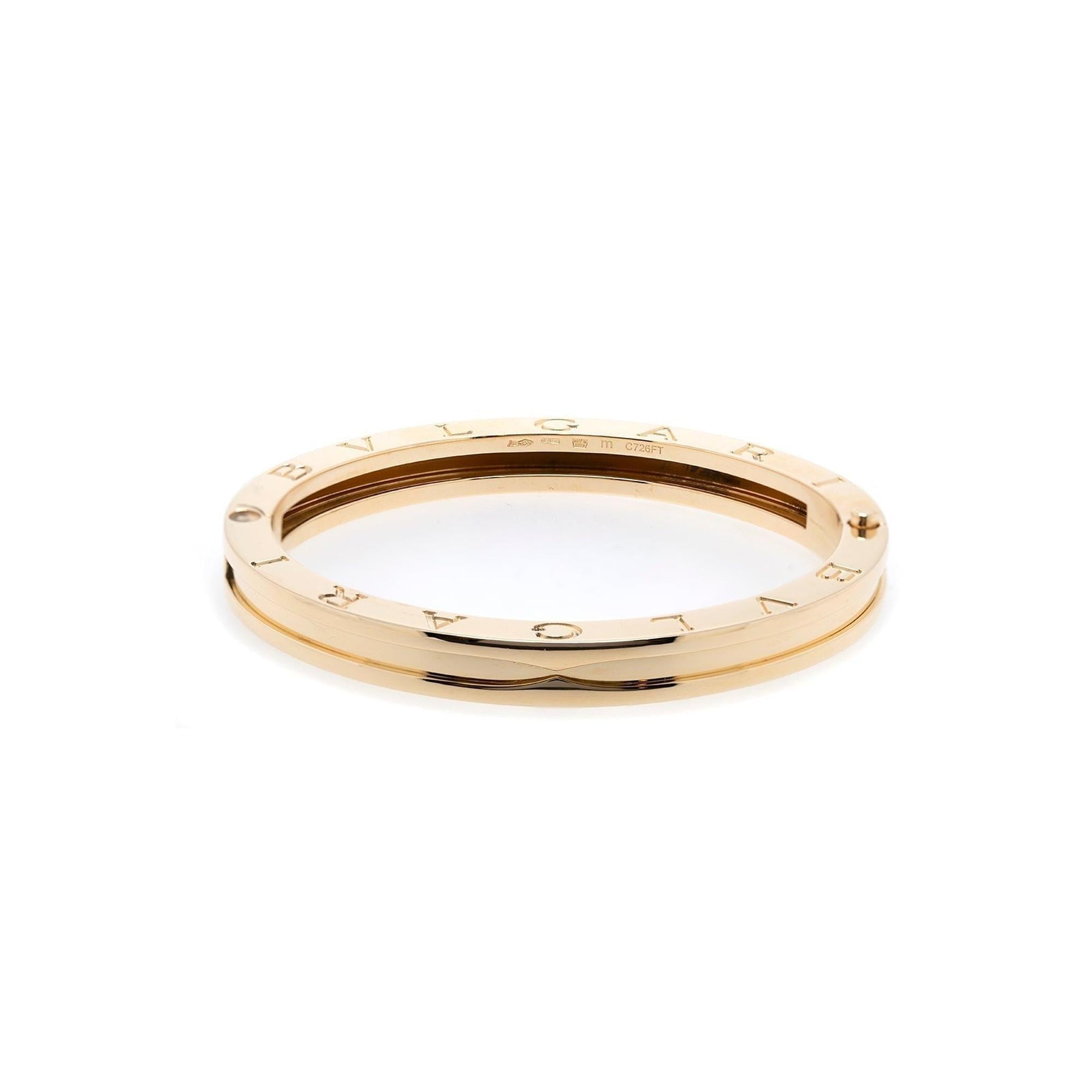 BVLGARI 18k Gold B.Zero1 Bracelet w/ Box