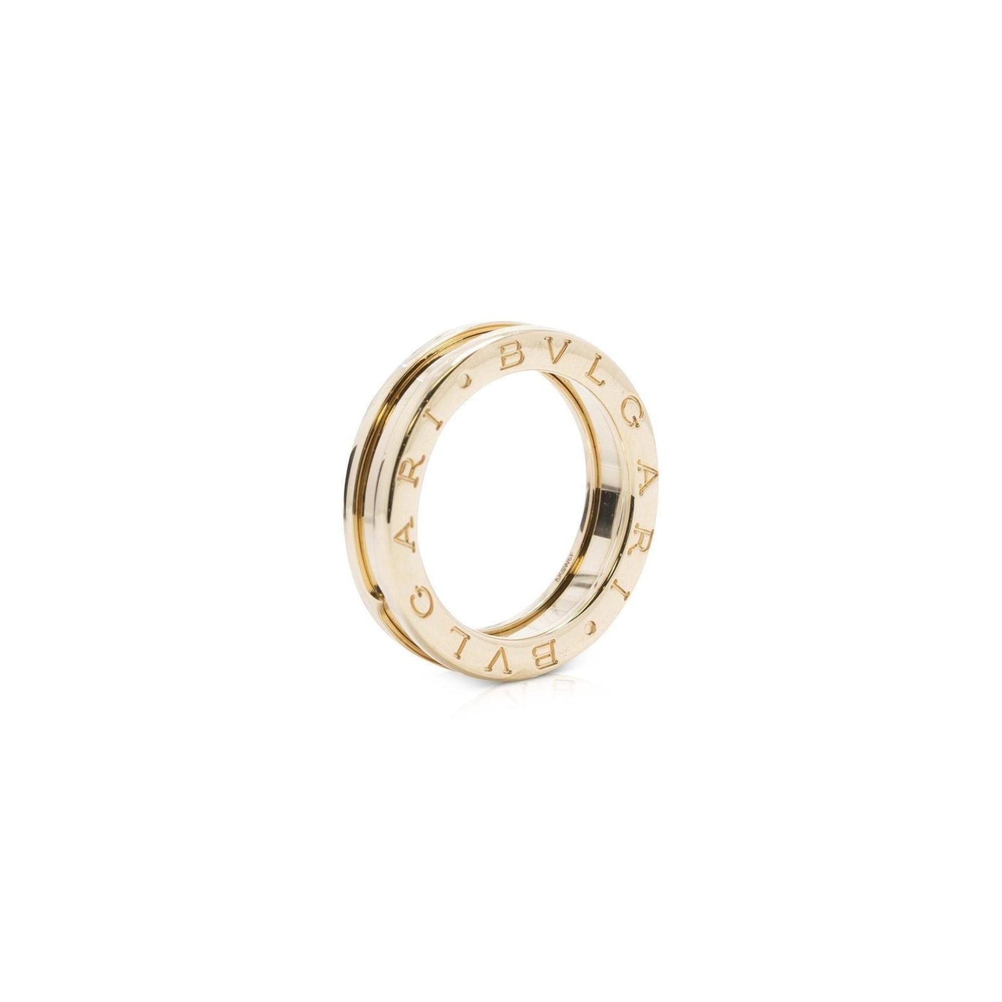 BVLGARI 18k Gold B.Zero1 One-Band Ring