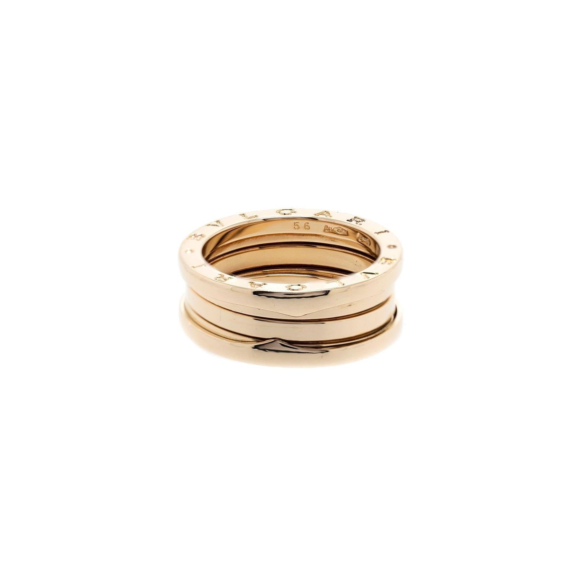 BVLGARI 18k Gold B.Zero1 Ring
