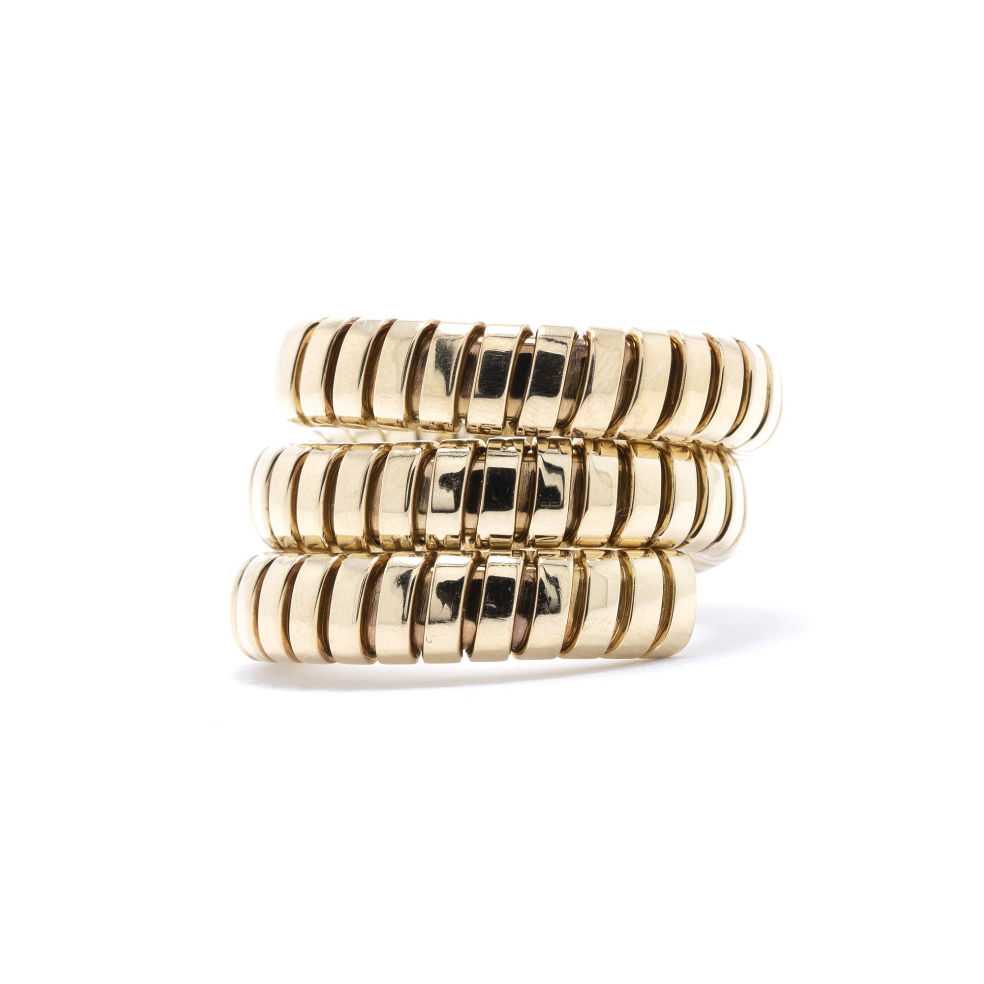 BVLGARI 18k Tubogas Coil Ring
