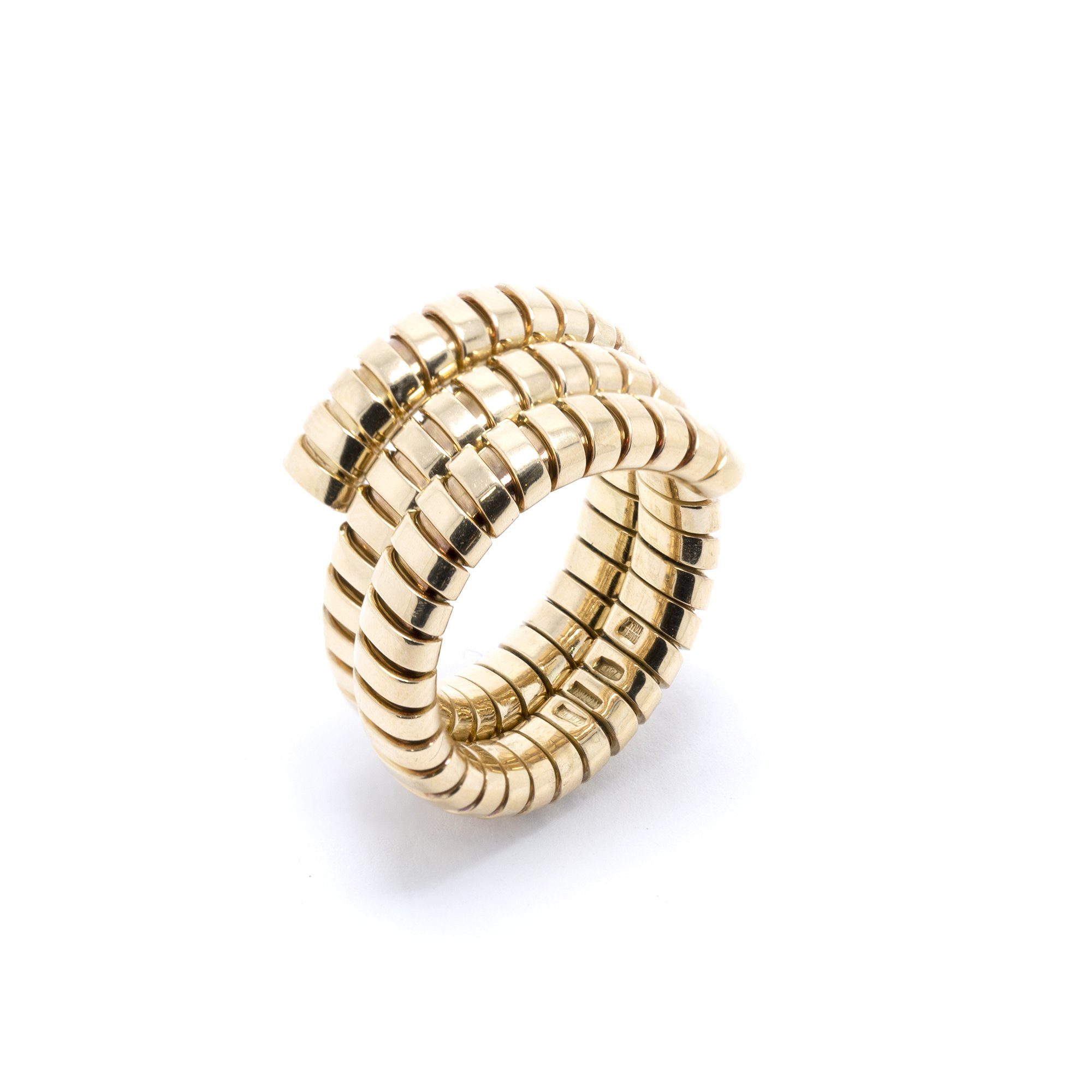 BVLGARI 18k Tubogas Coil Ring