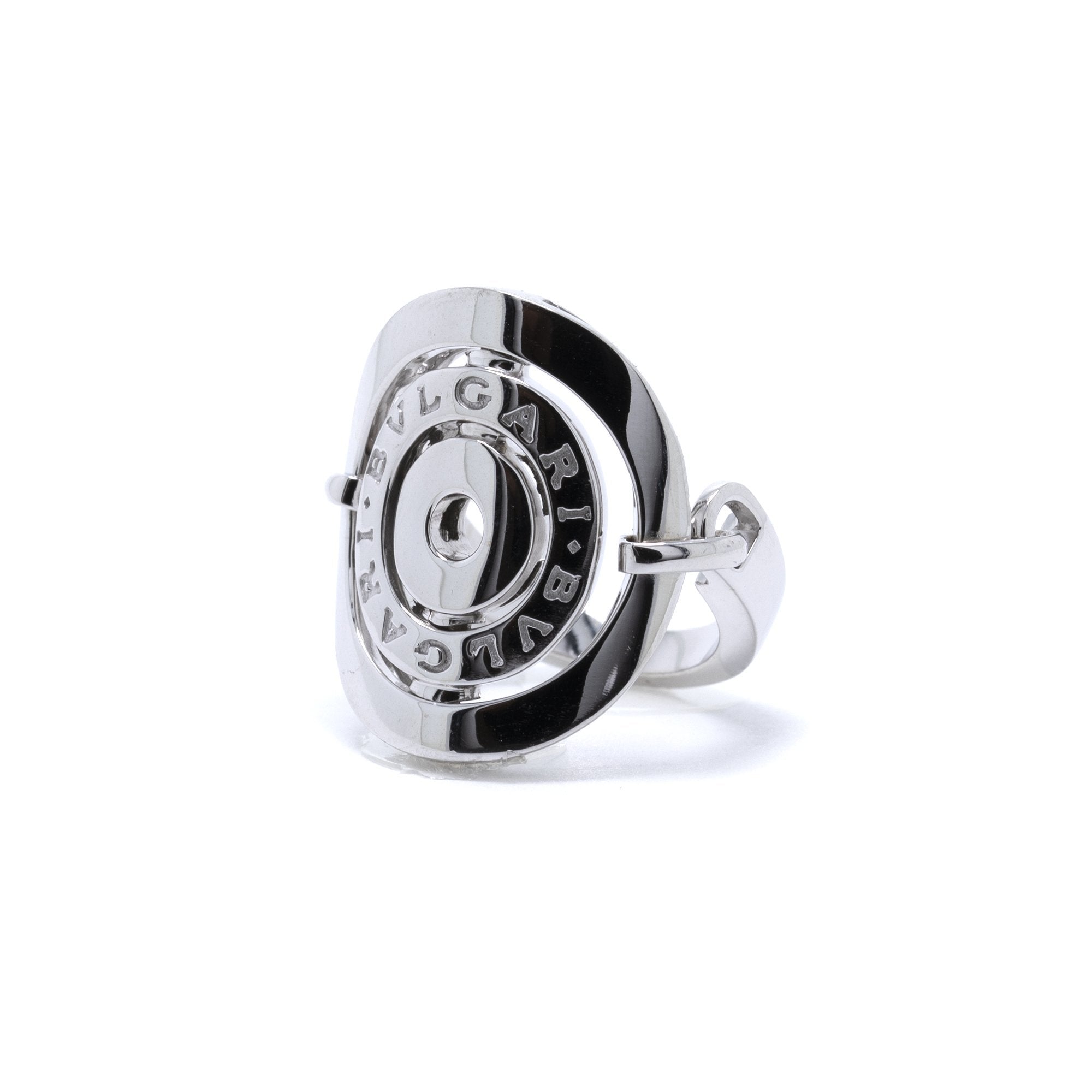 BVLGARI 18k White Gold Astrale Cerchi Ring