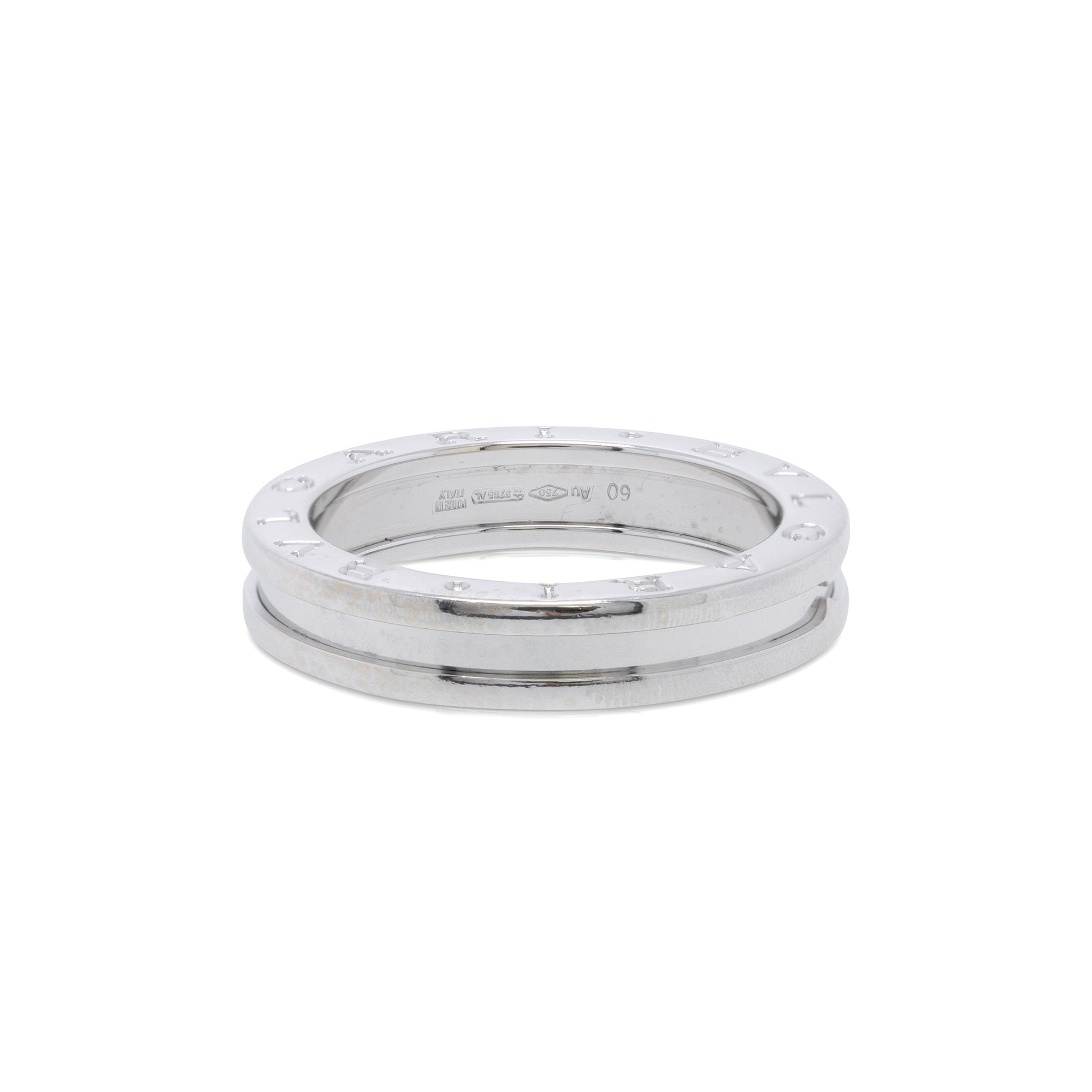 BVLGARI 18k White Gold B.Zero1 One-Band Ring