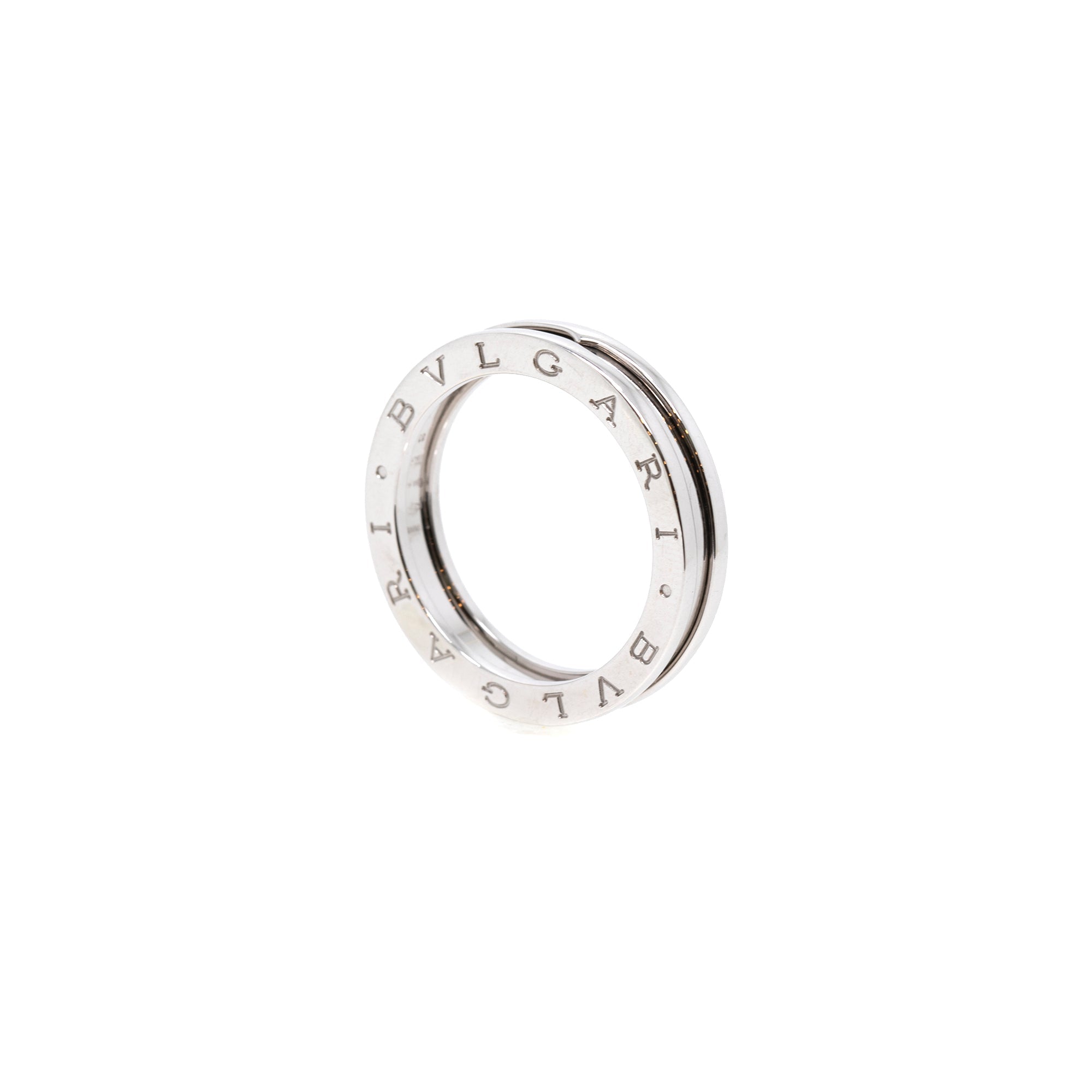 BVLGARI 18k White Gold B.Zero1 One-Band Ring