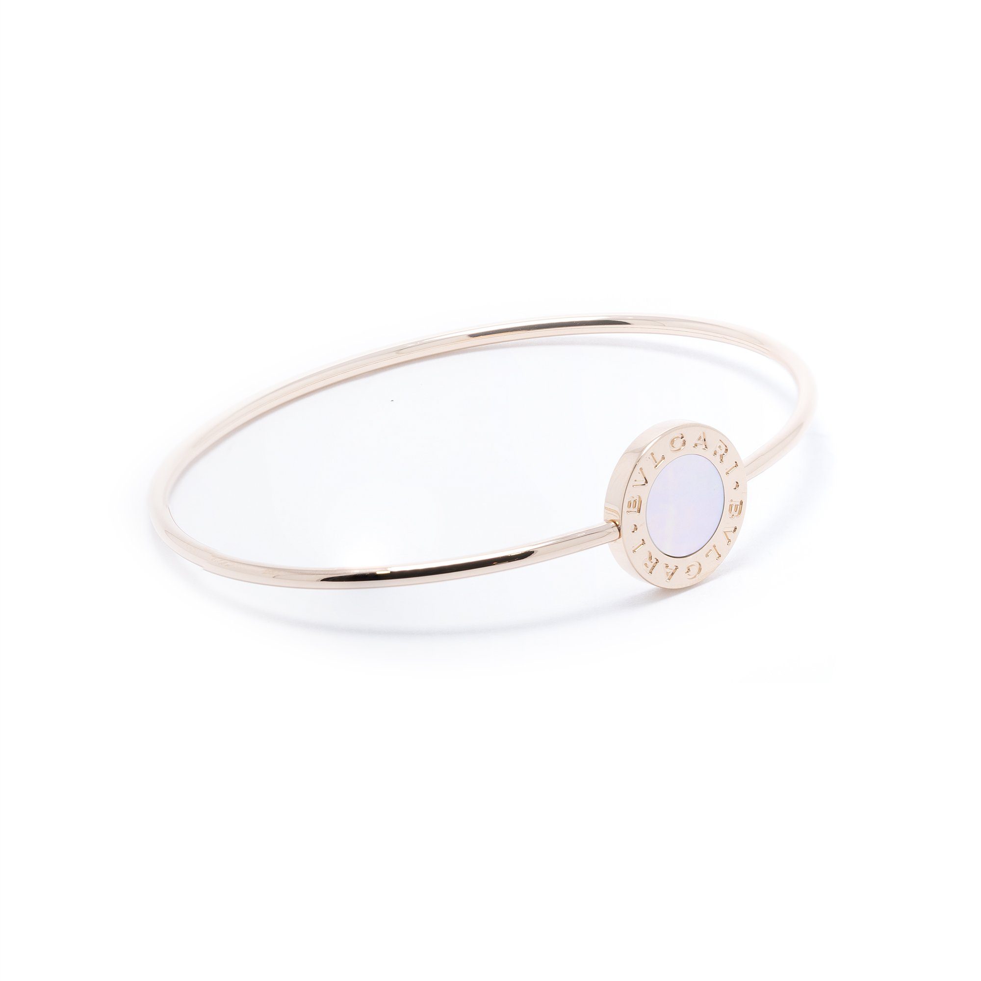 BVLGARI BVLGARI 18k Rose Gold Bracelet with Mother of Pearl