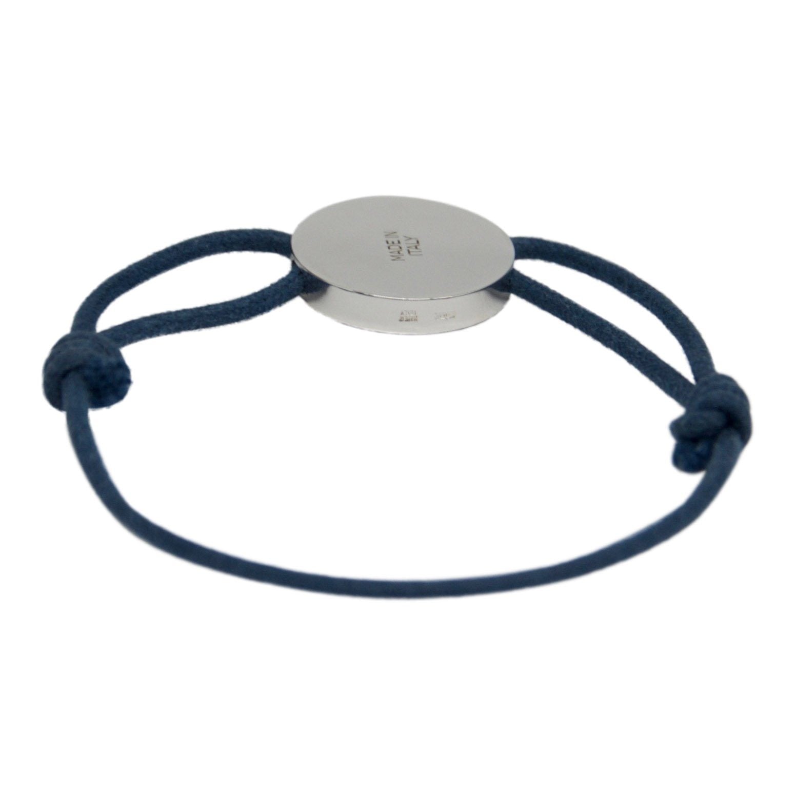 BVLGARI BVLGARI Logo Blue Cord Bracelet