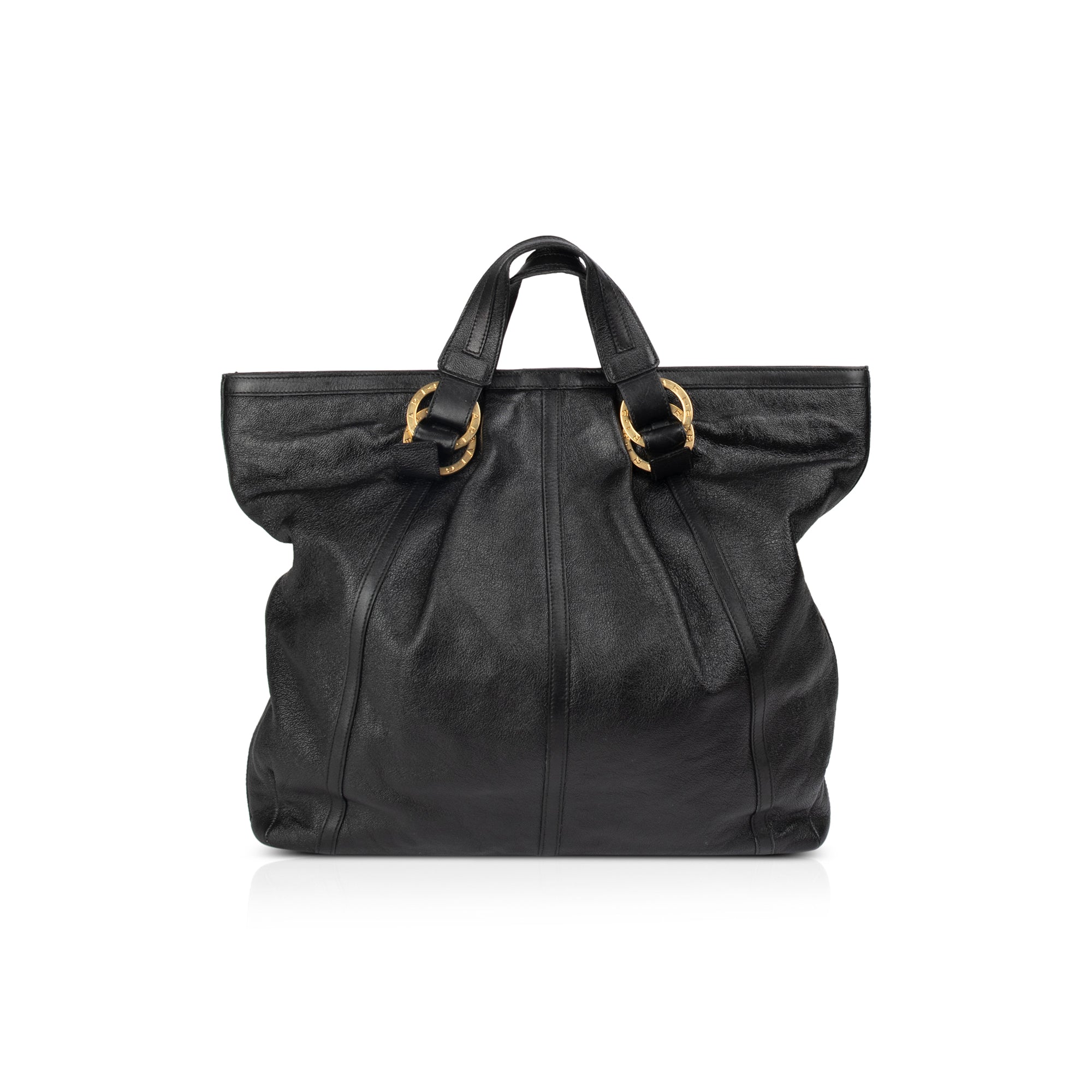 BVLGARI Large Leather Tote