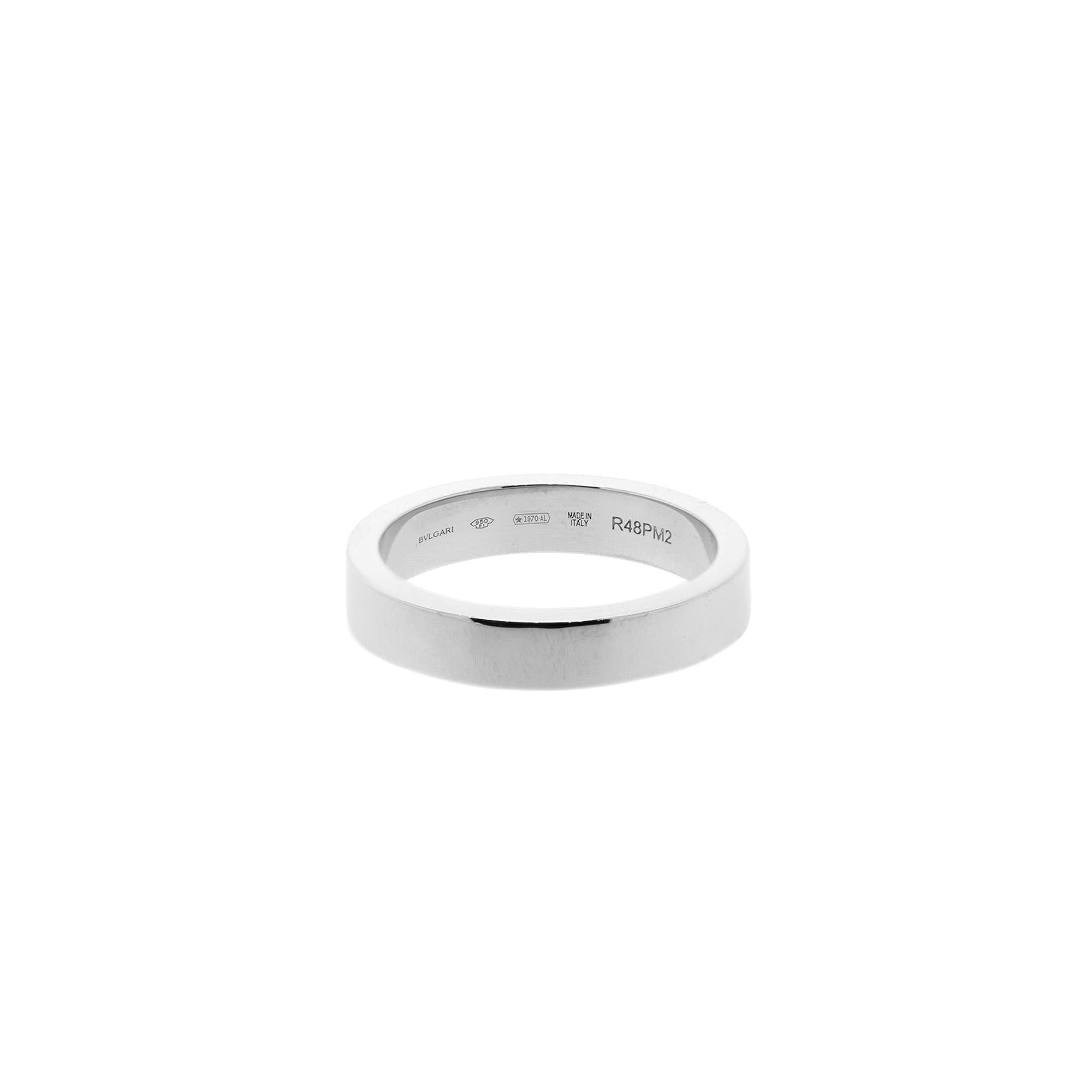 BVLGARI Platinum MarryMe Wedding Ring w/ Box