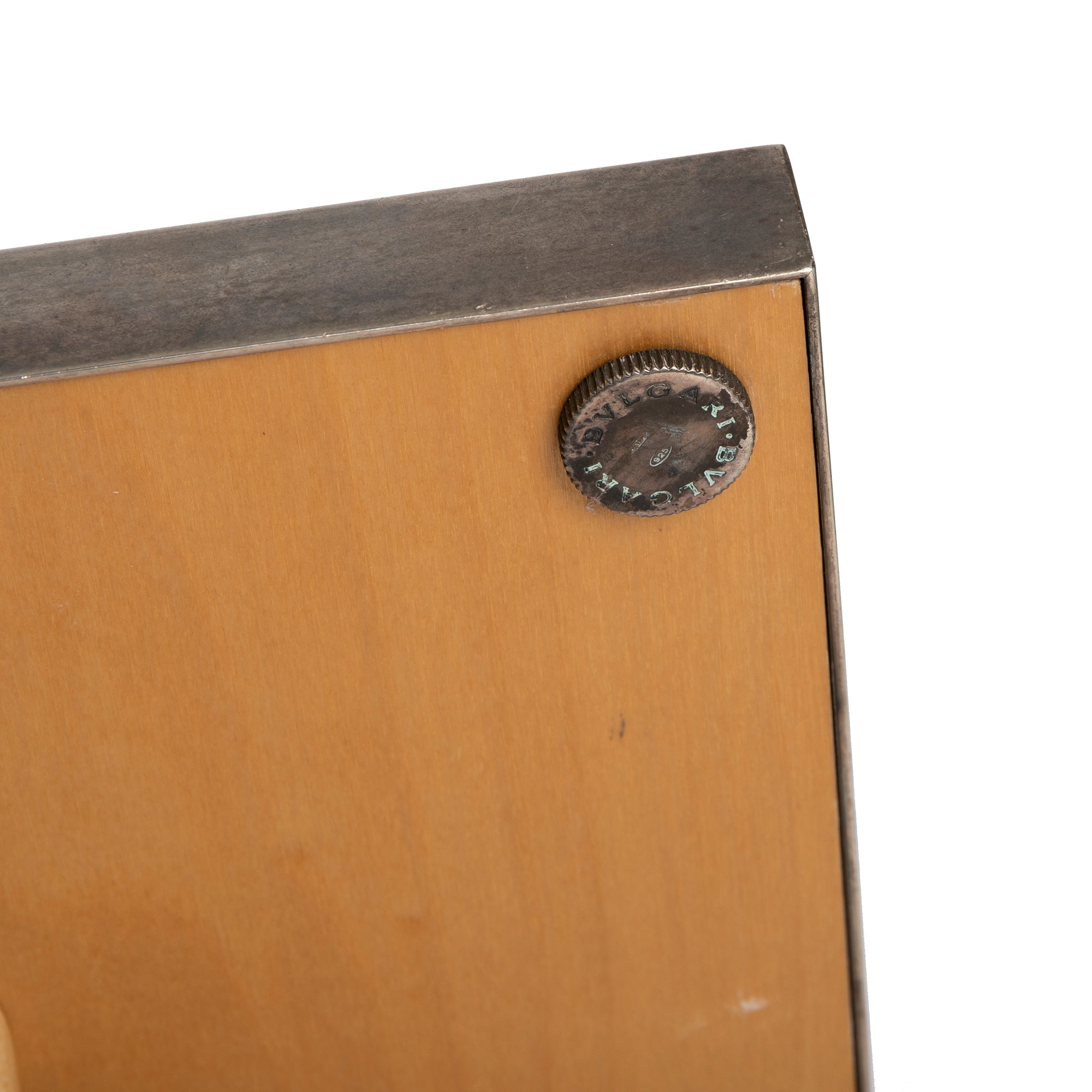 BVLGARI Rare Vintage Sterling Silver Table Mirror